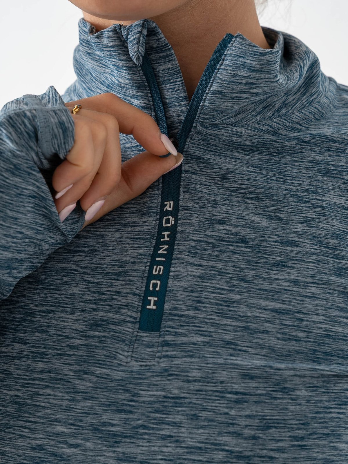 Röhnisch Midlayer Half Zip Blå