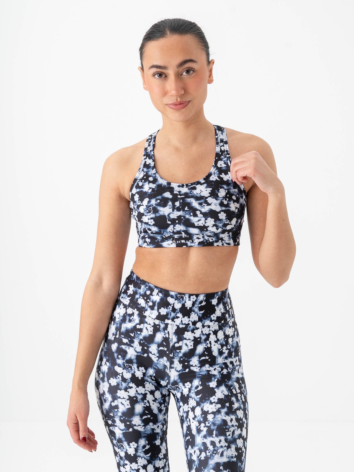 Röhnisch Printed Mesh Sportsbra Indigo Bloom