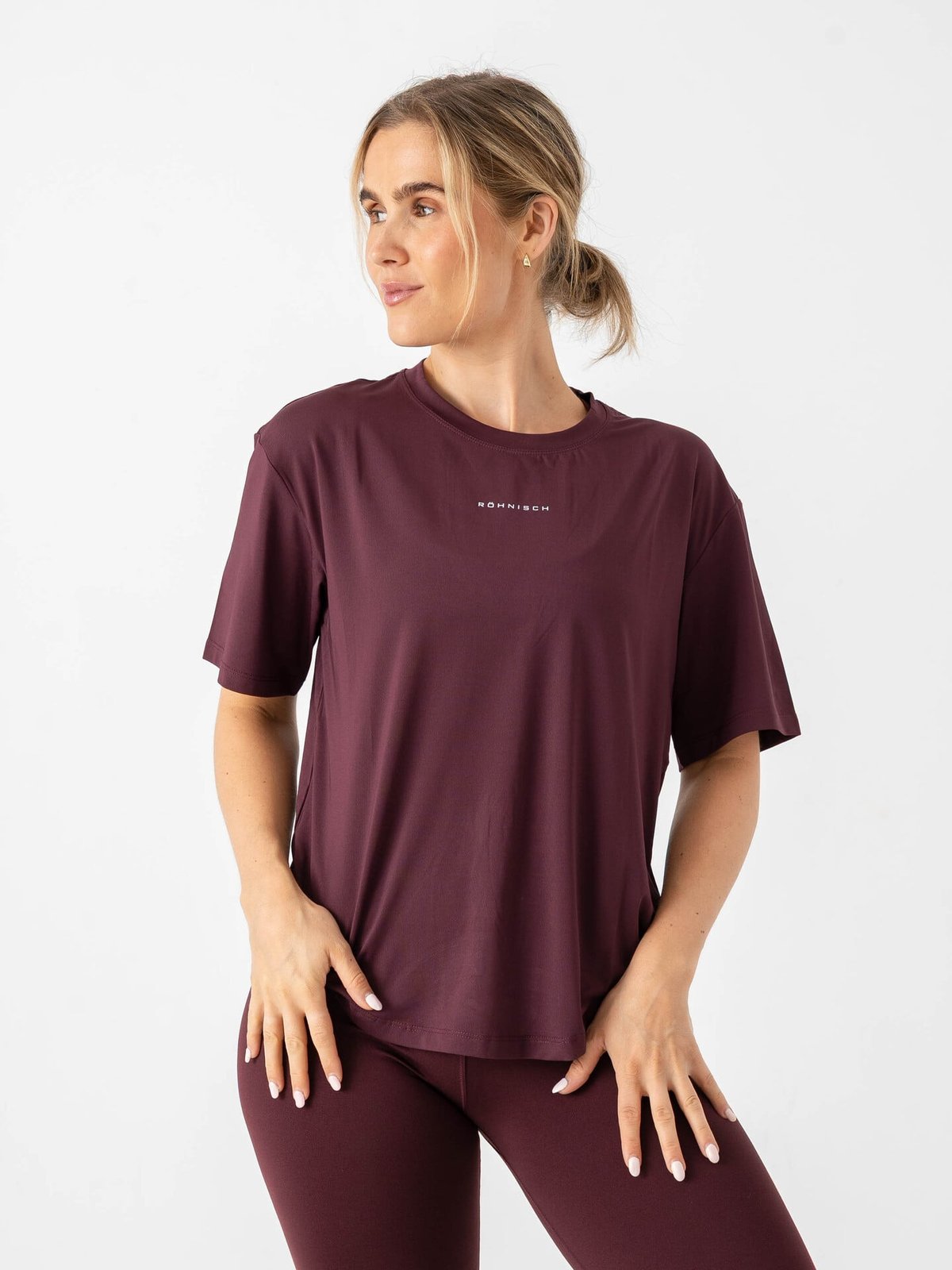 Röhnisch Enduro Relaxed Tee Burgunder
