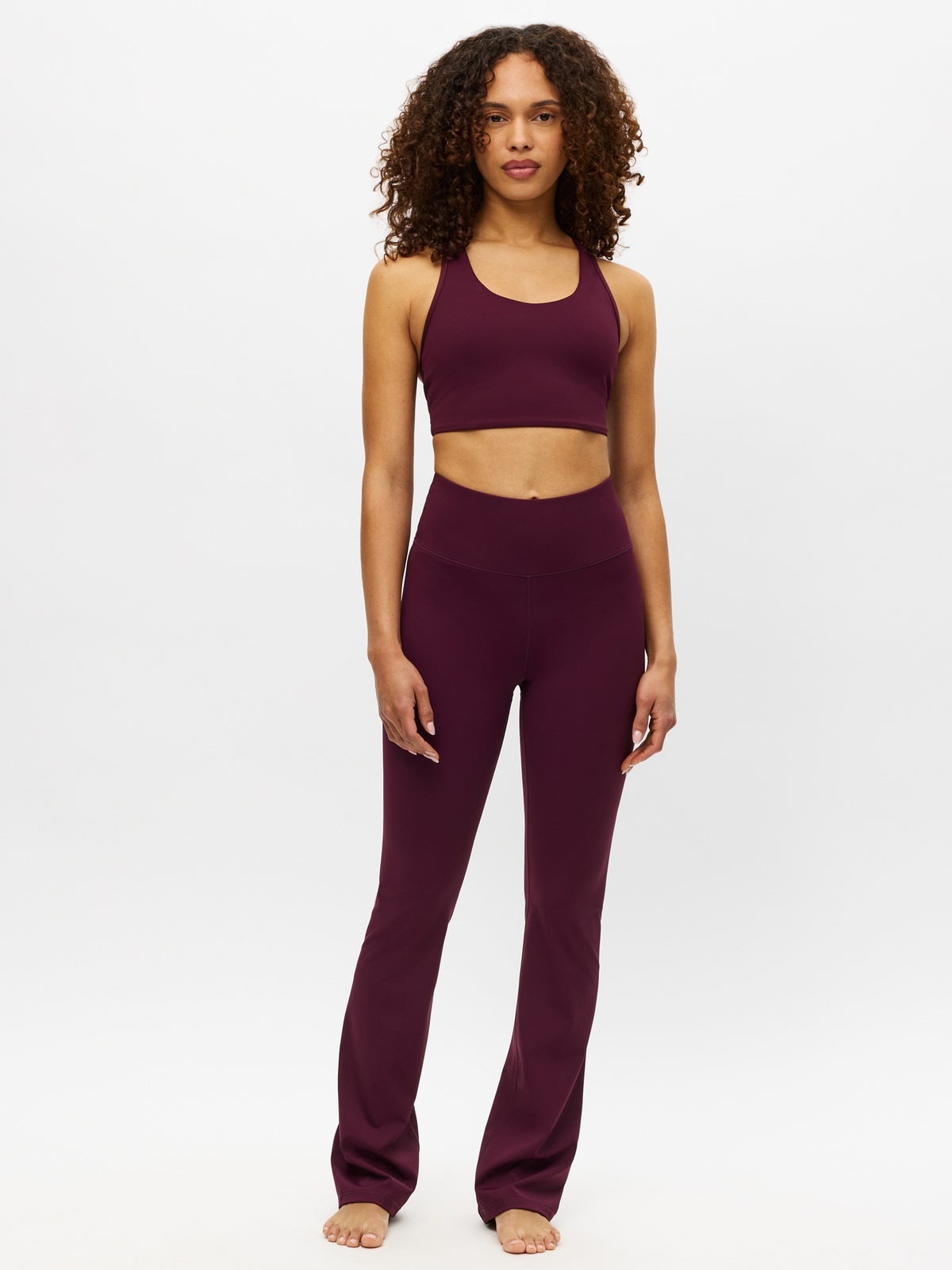 Röhnisch Legacy Flare High Waist Tights Burgunder