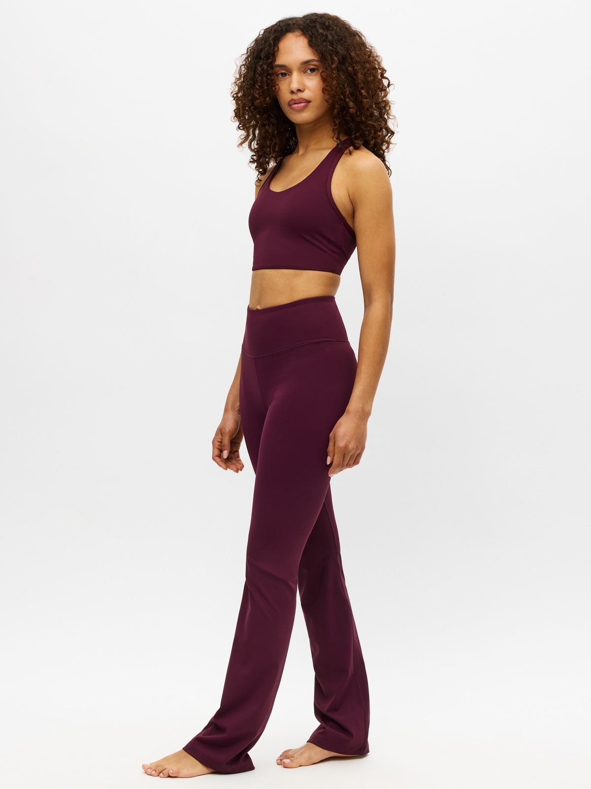 Röhnisch Legacy Flare High Waist Tights Burgunder