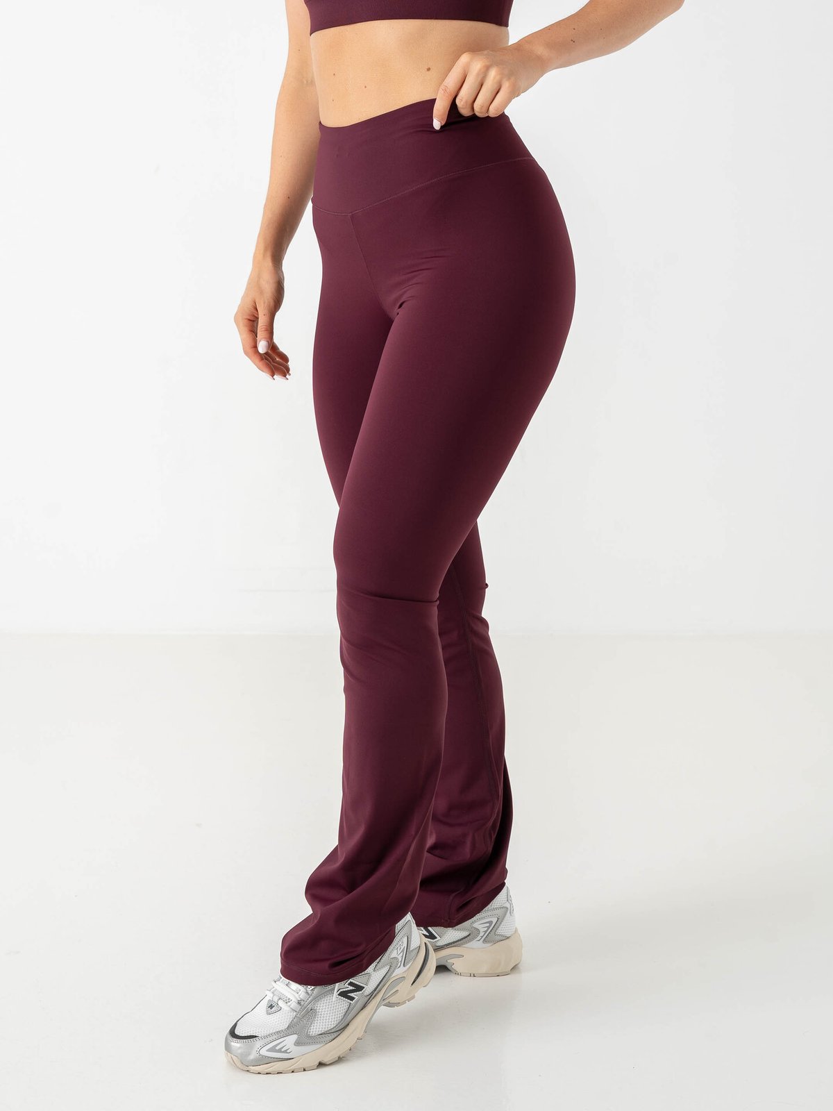 Röhnisch Legacy Flare High Waist Tights Burgunder