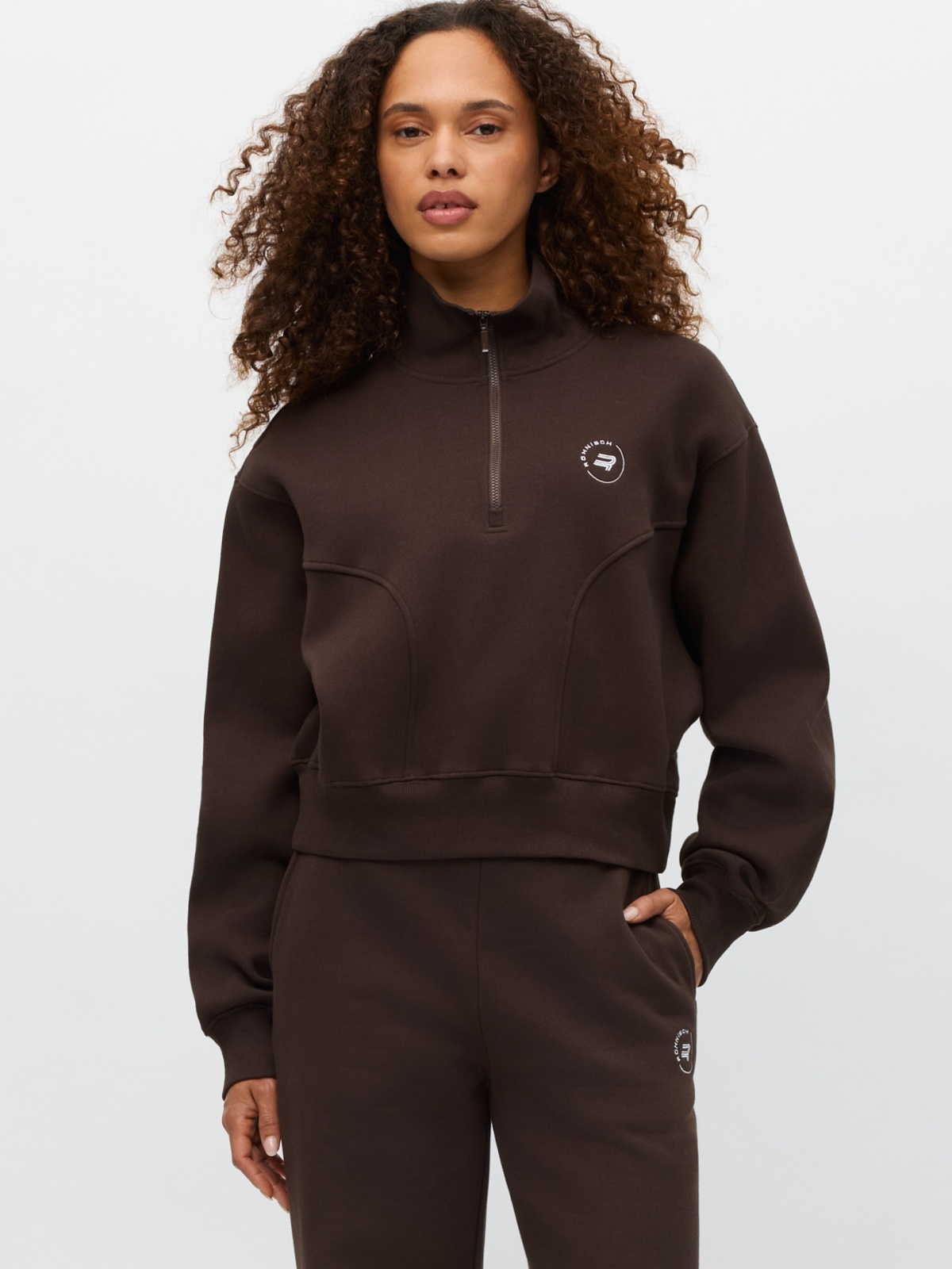 Röhnisch Base Sweat Half Zip Brun