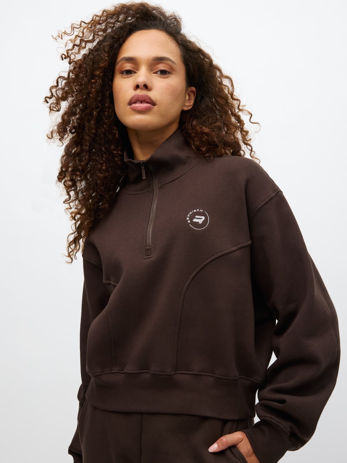 Röhnisch Base Sweat Half Zip Brun