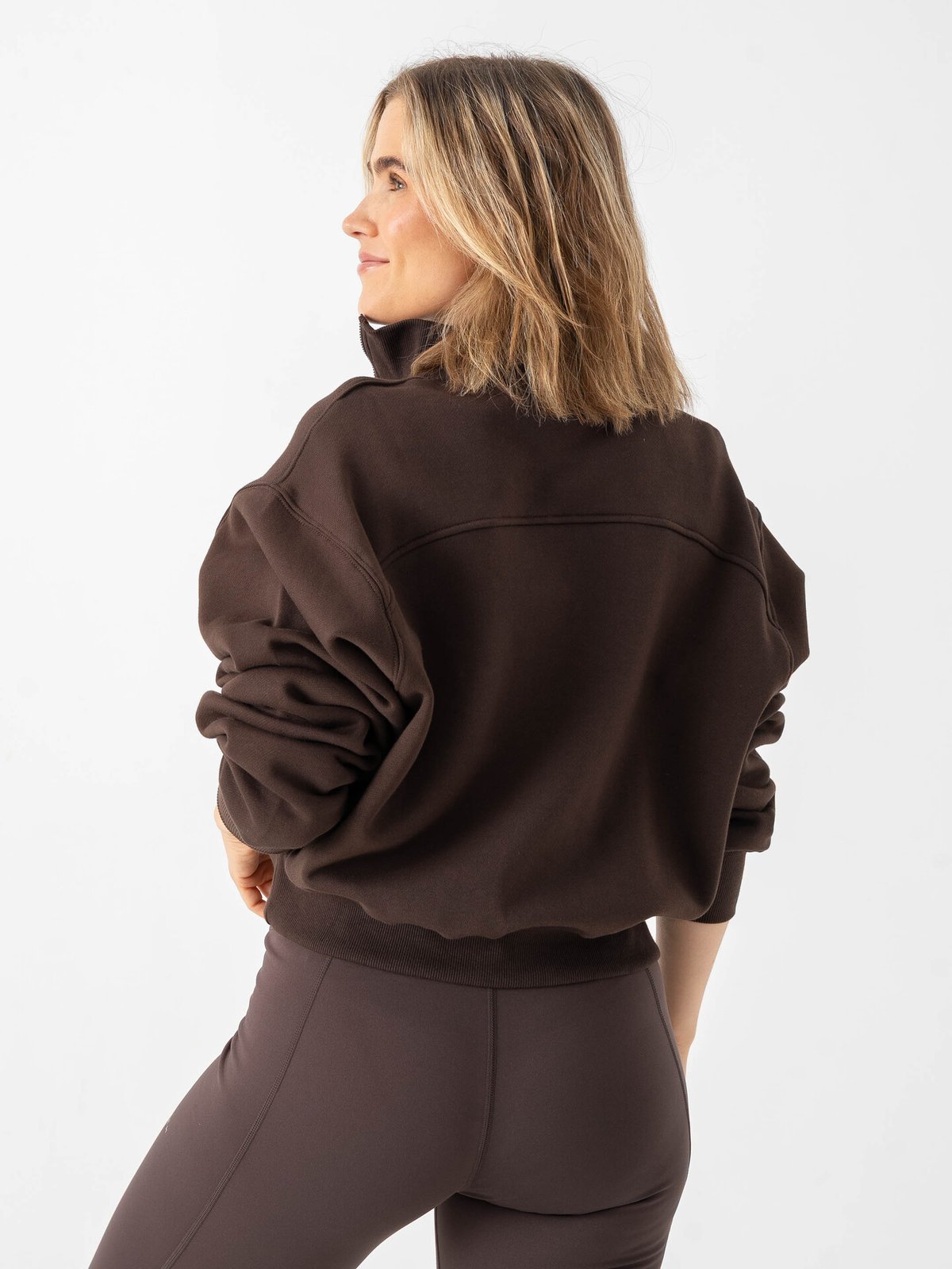 Röhnisch Base Sweat Half Zip Brun