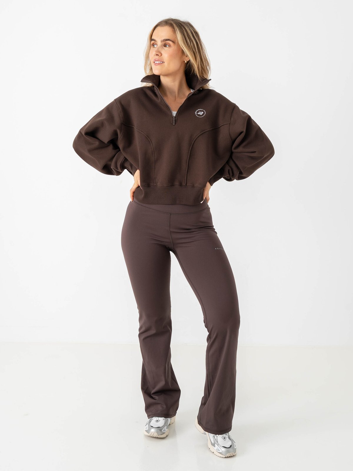 Röhnisch Base Sweat Half Zip Brun