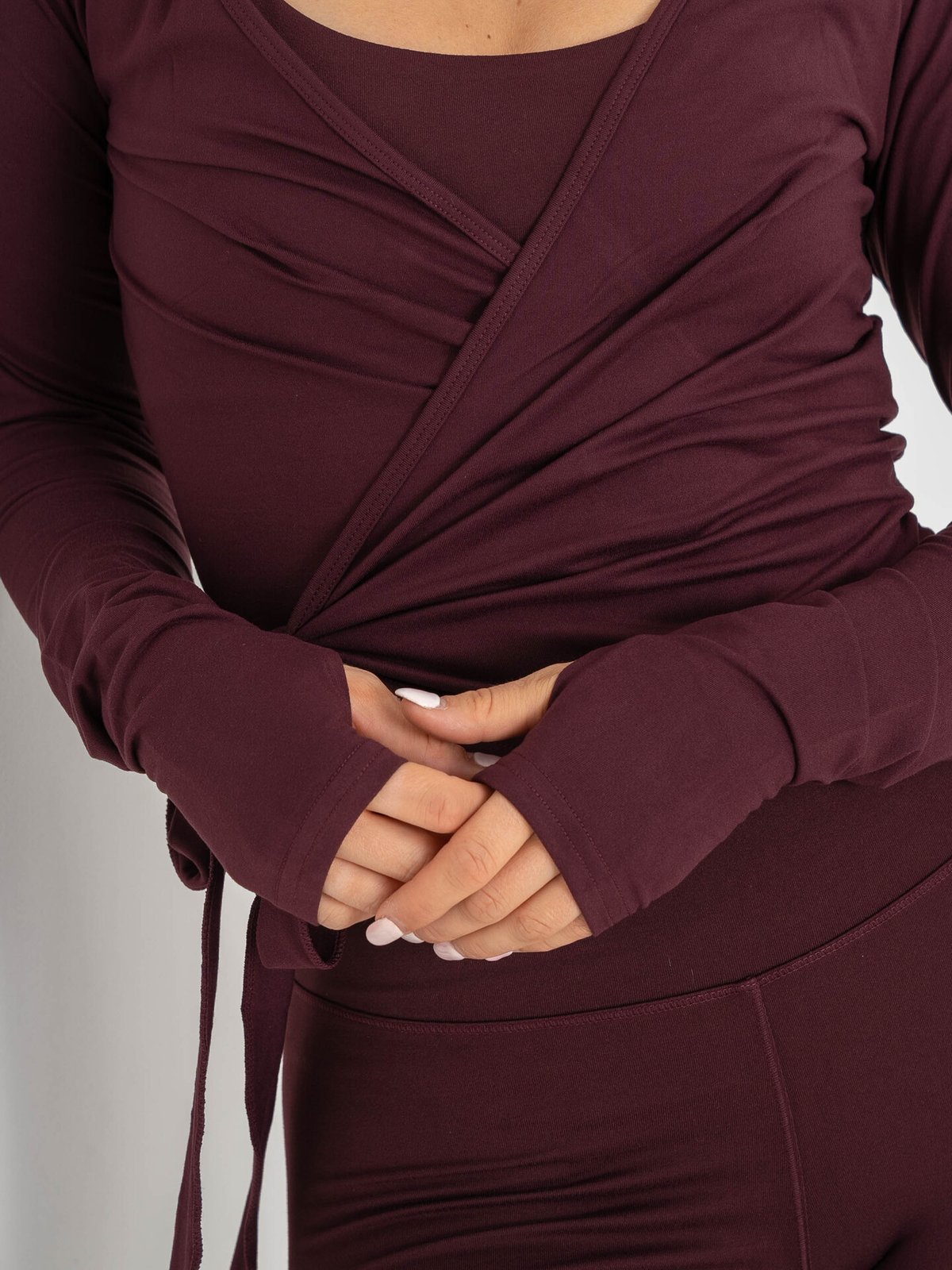 Röhnisch Smoothflex Wrap Top Burgunder