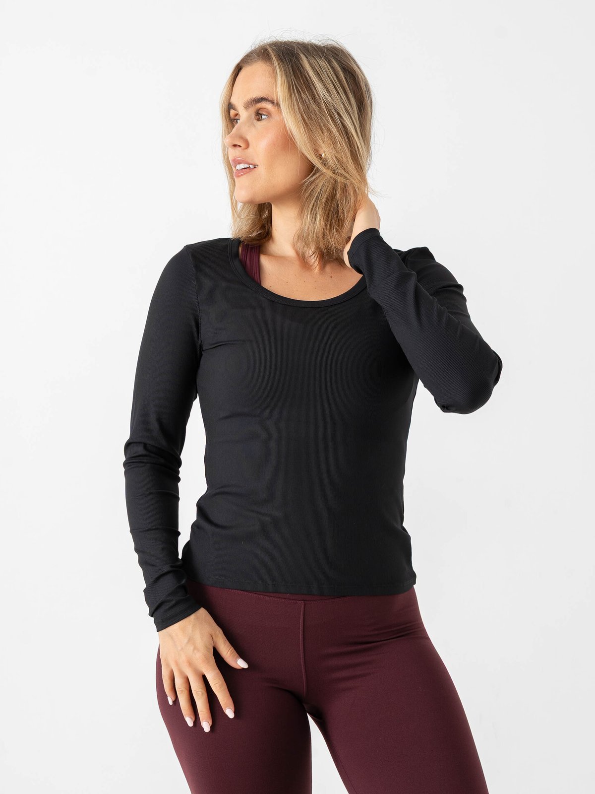 Röhnisch Rib Drymotion Long Sleeve Sort
