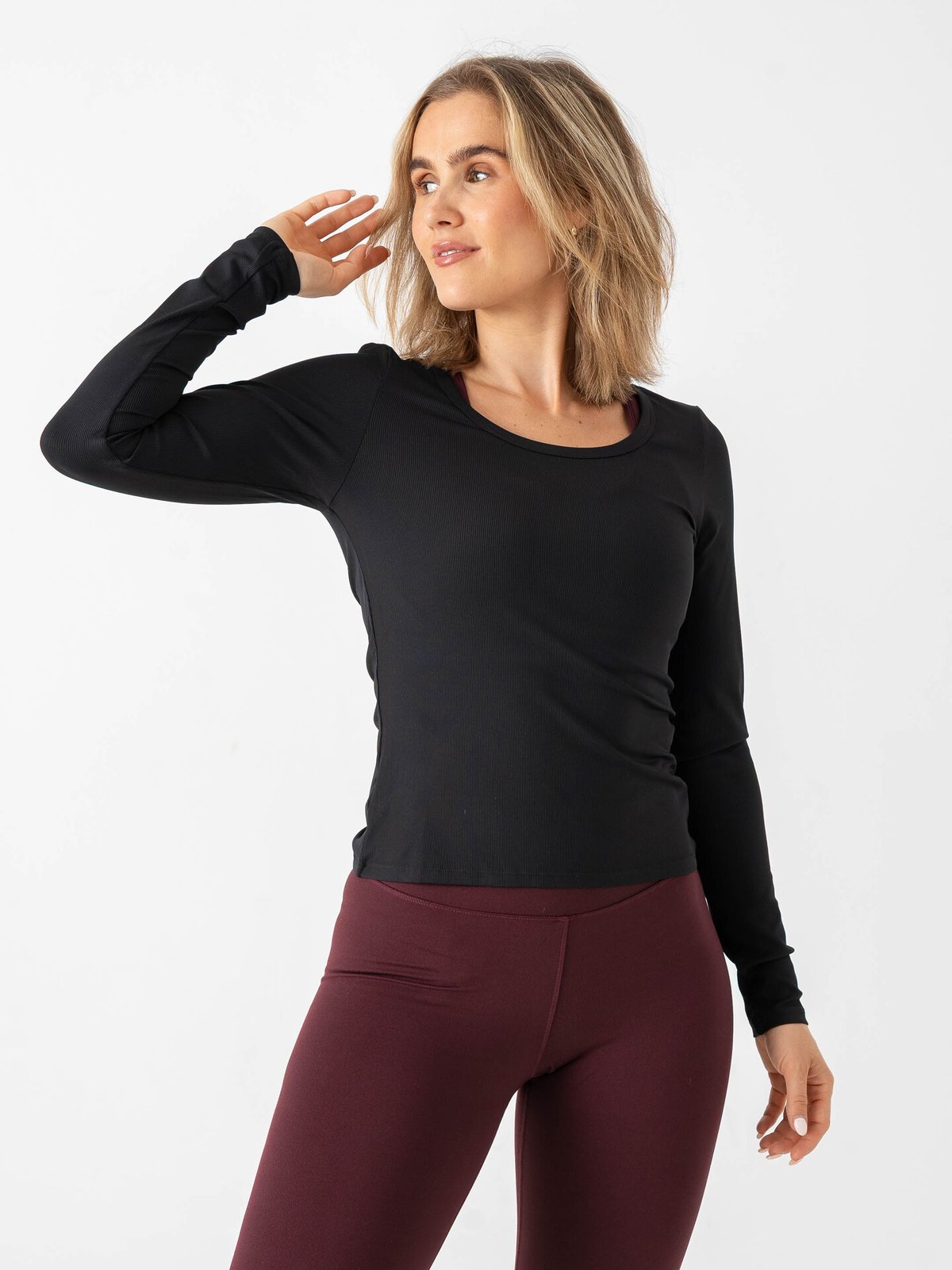 Röhnisch Rib Drymotion Long Sleeve Sort