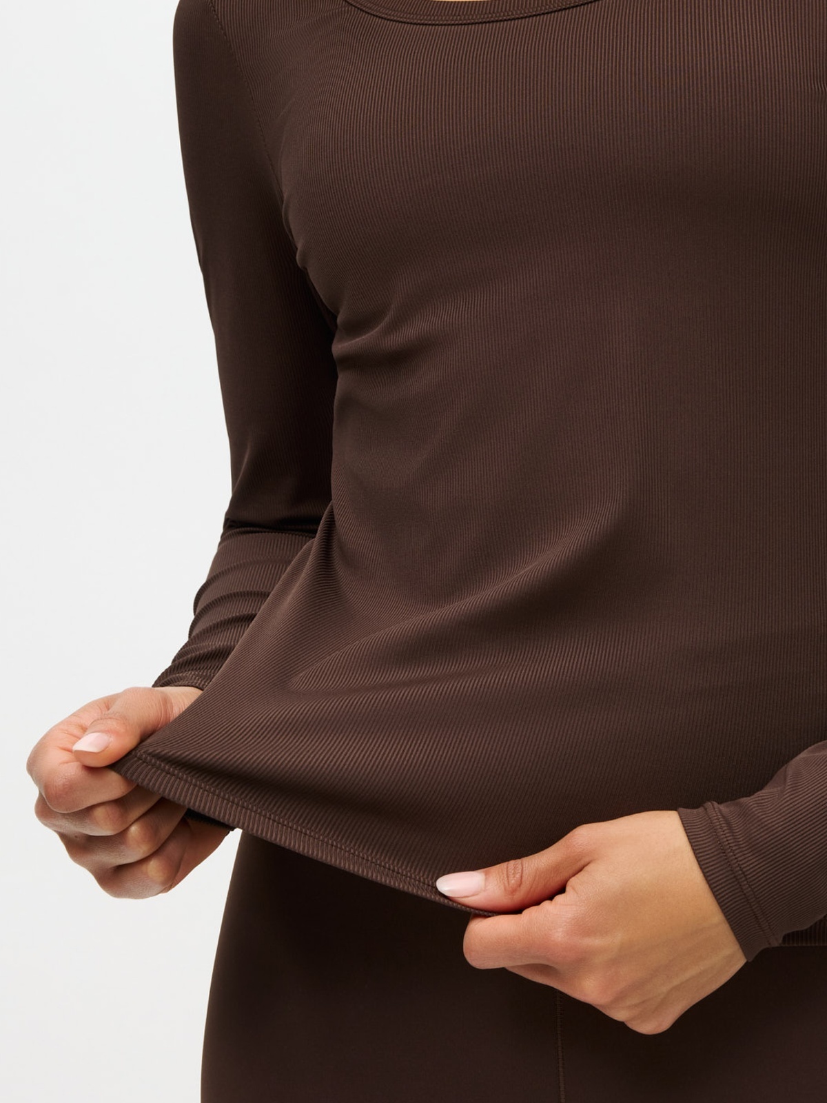 Röhnisch Rib Drymotion Long Sleeve Brun