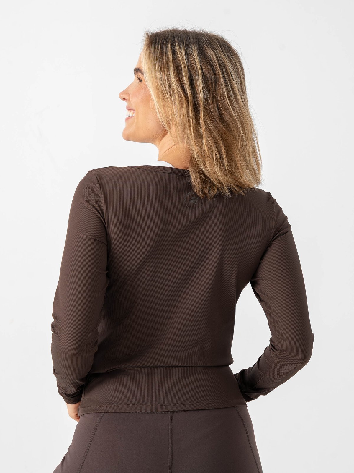 Röhnisch Rib Drymotion Long Sleeve Brun