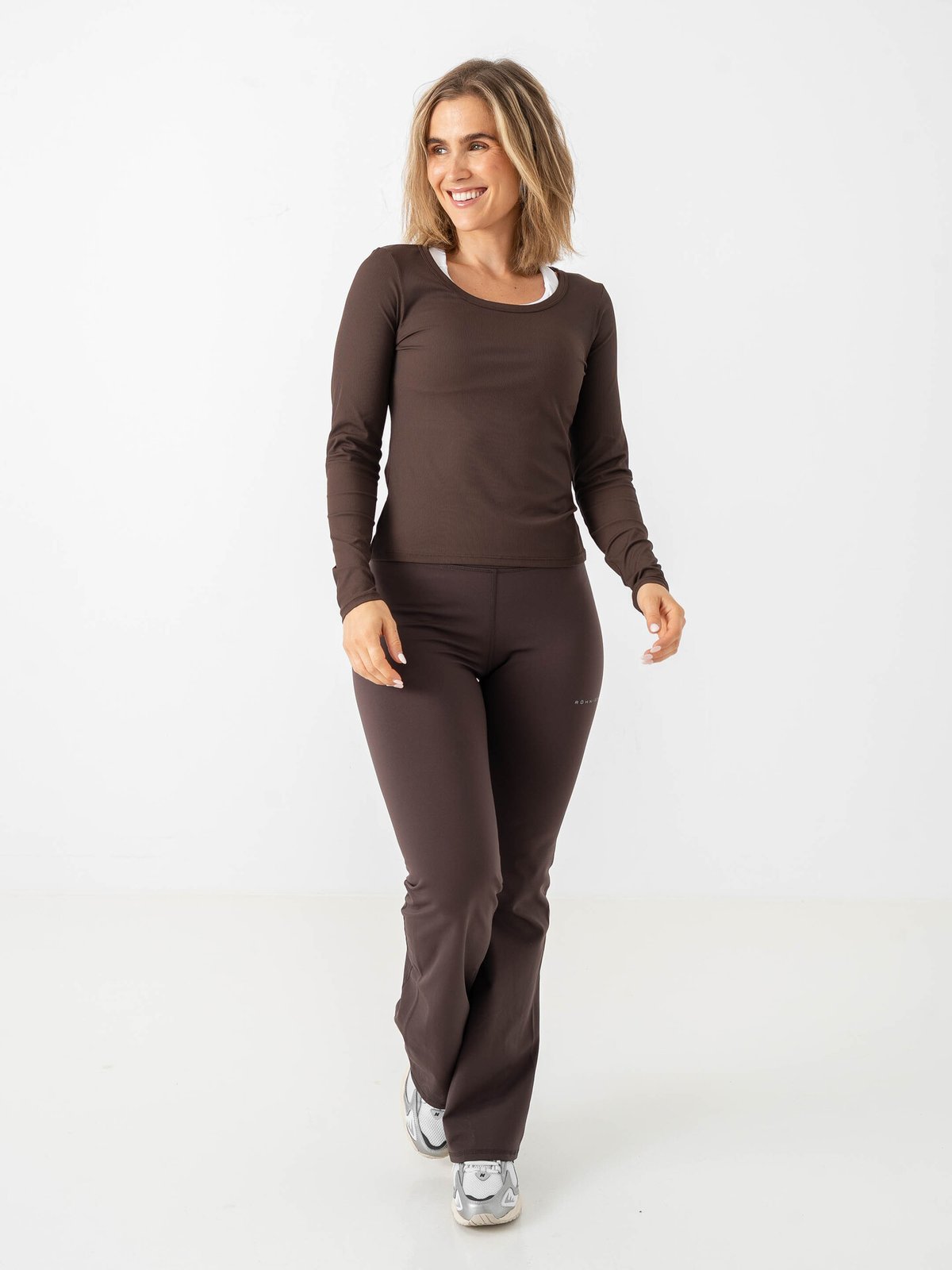 Röhnisch Rib Drymotion Long Sleeve Brun