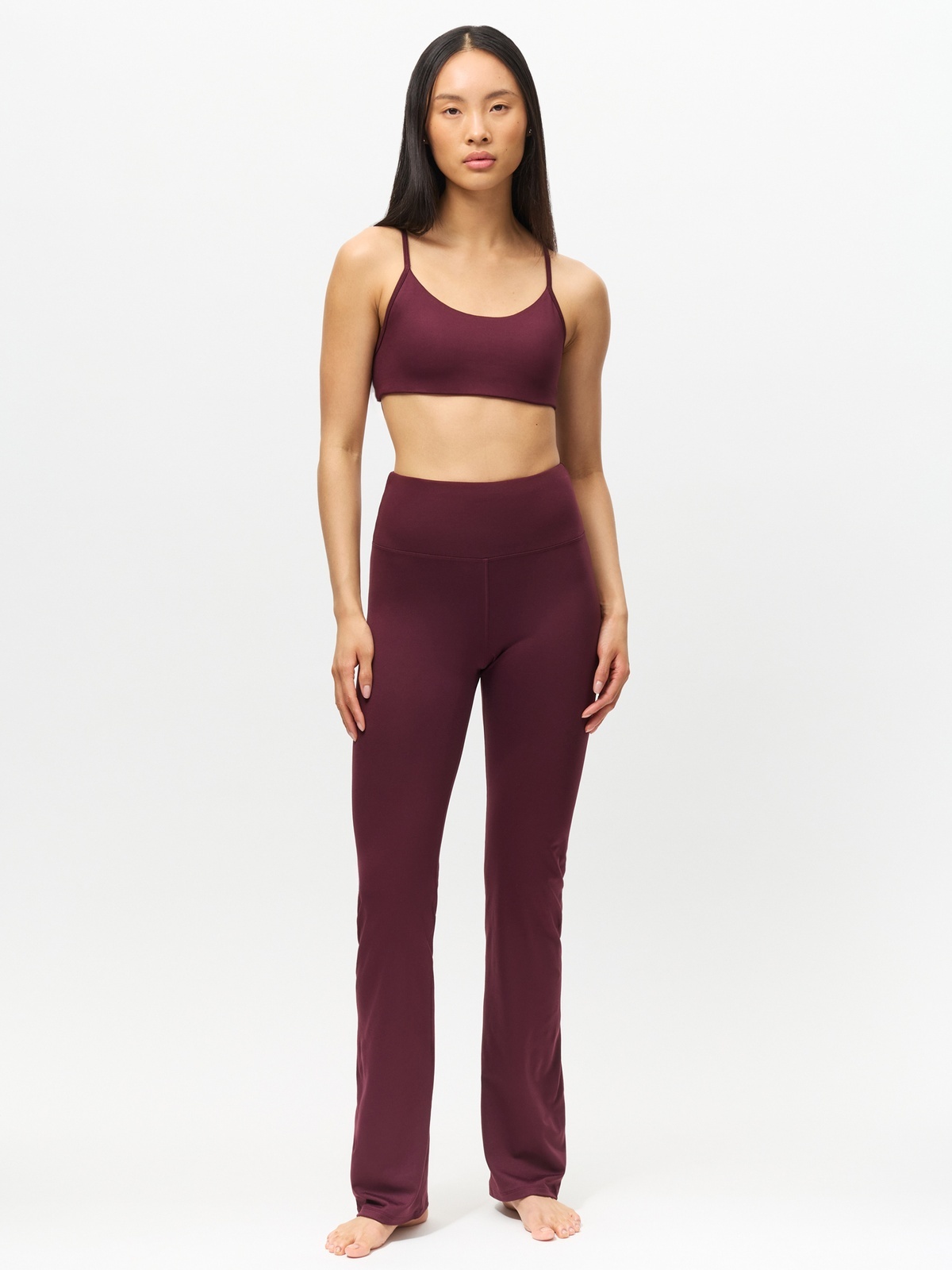 Röhnisch Smoothflex Flare High Waist Tights Burgunder