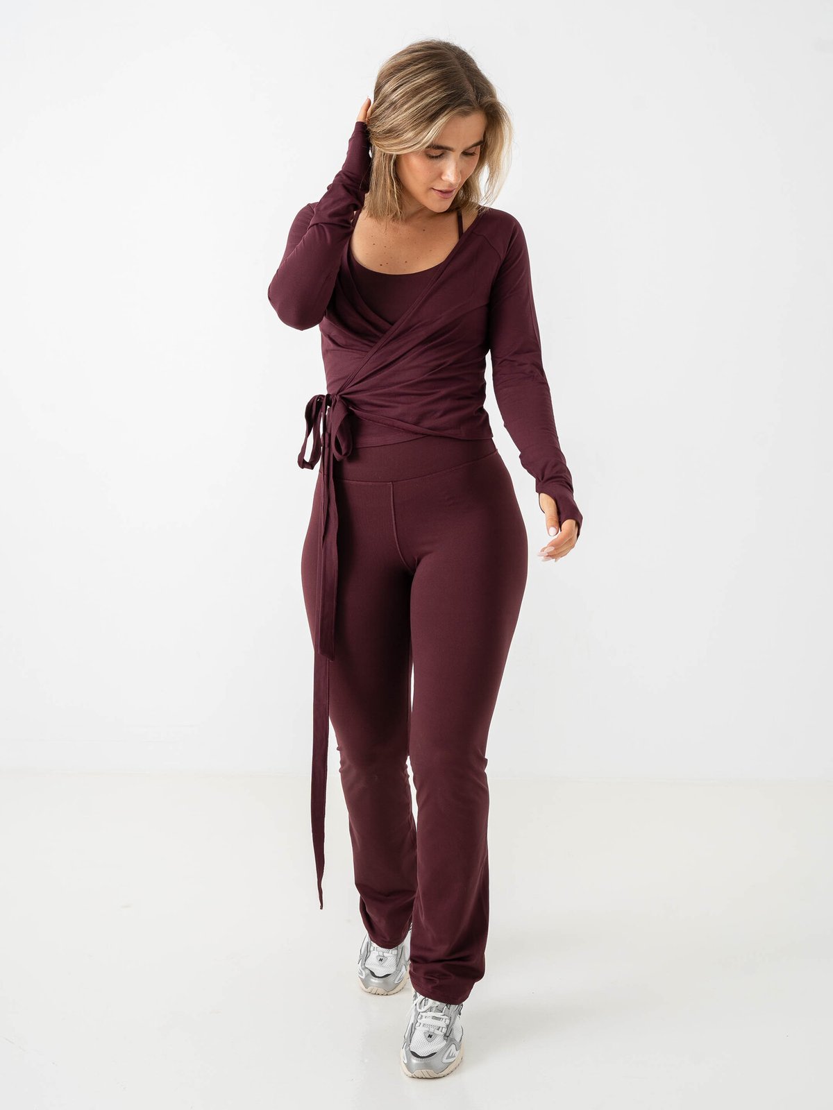 Röhnisch Smoothflex Flare High Waist Tights Burgunder