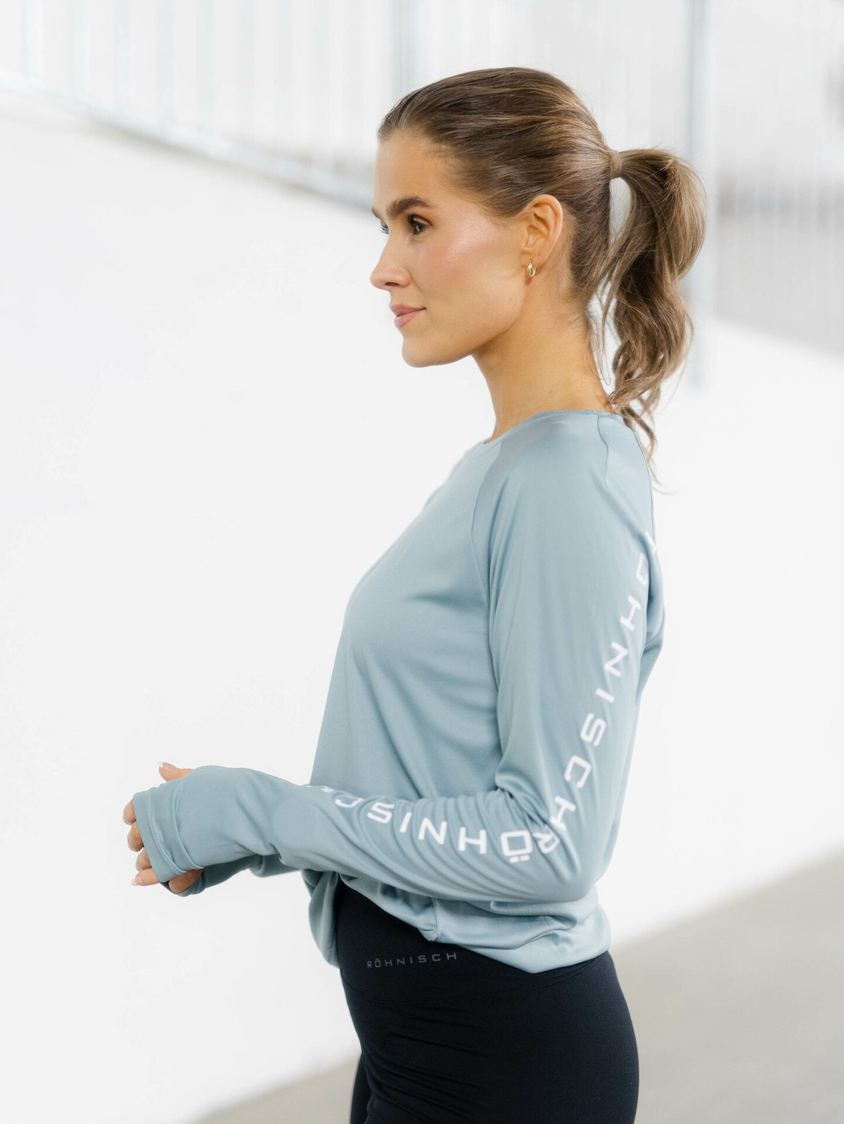 Röhnisch Active Logo Long Sleeve Blå