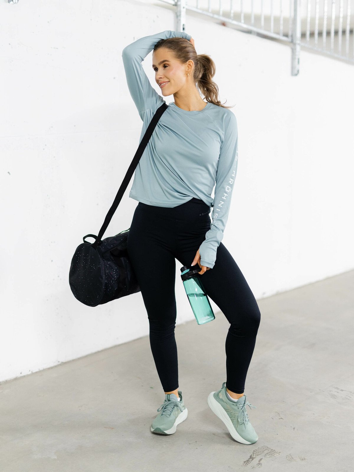 Röhnisch Active Logo Long Sleeve Blå