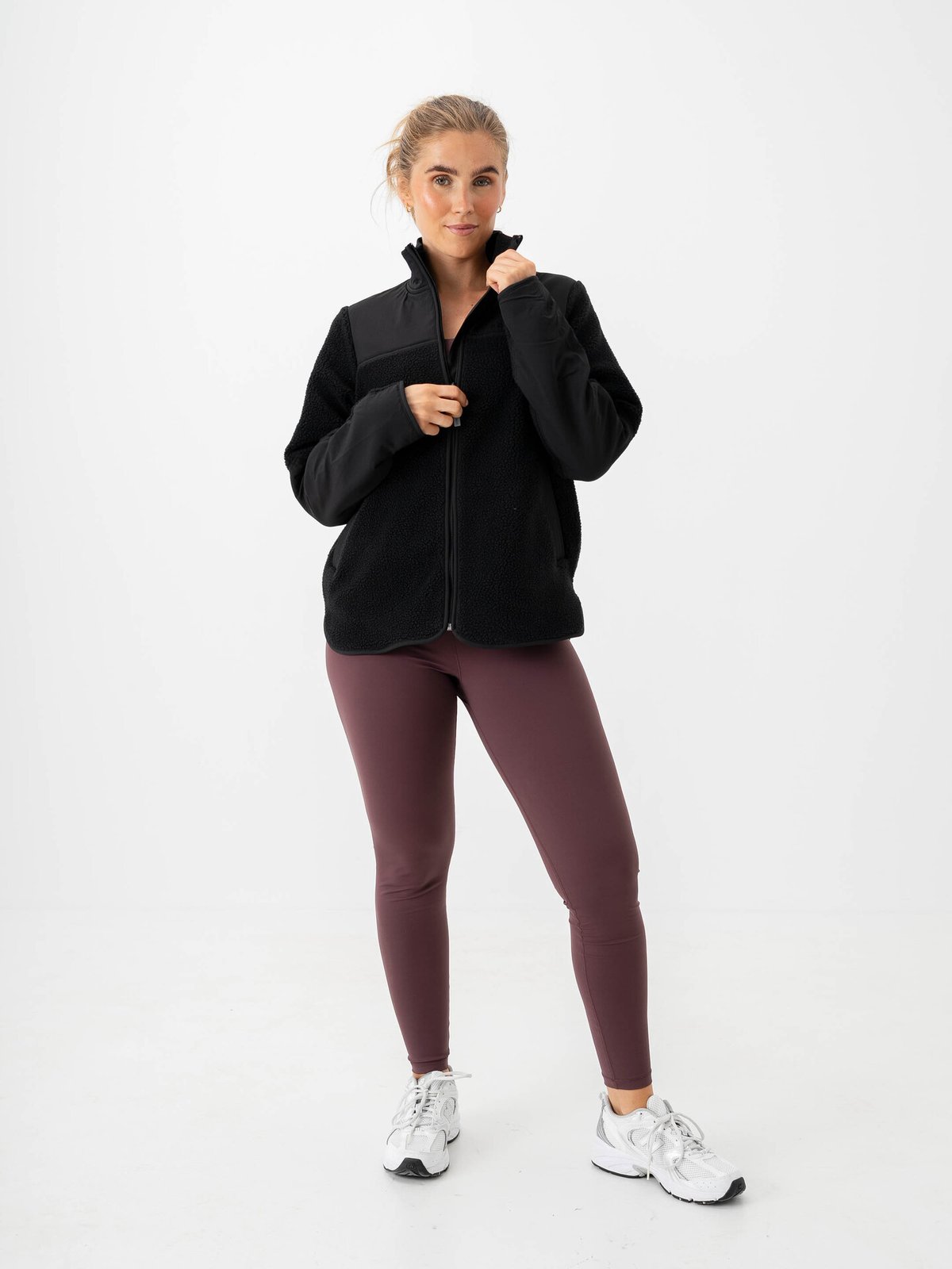 Röhnisch Phoebe Pile Jacket Black