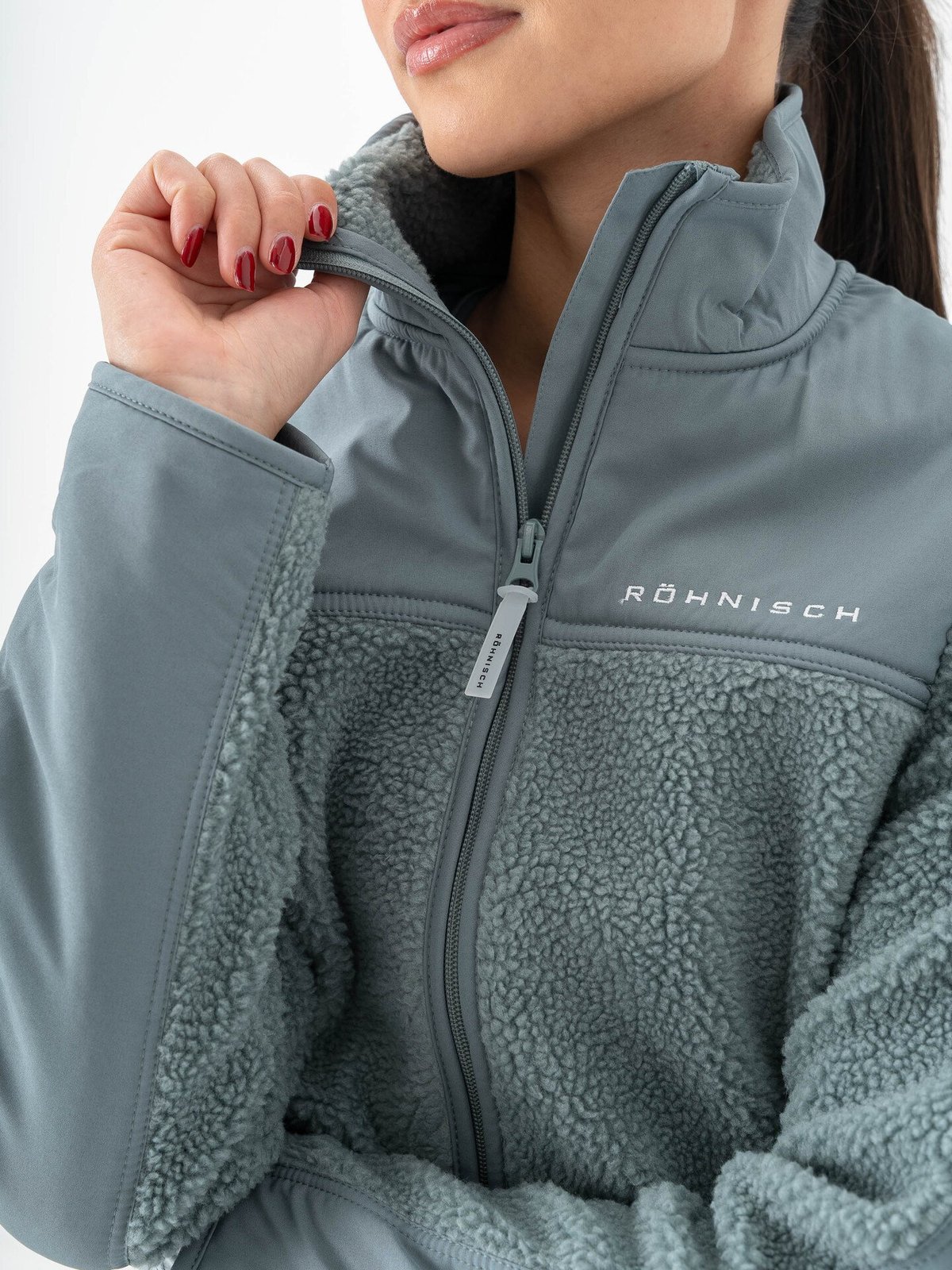 Röhnisch Phoebe Pile Jacket Stormy Sea