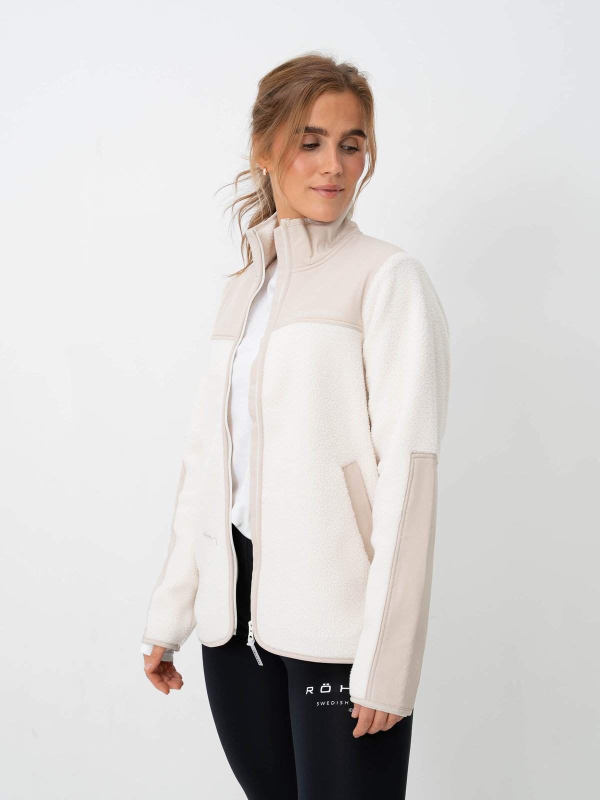 Röhnisch Phoebe Pile Jacket Peyote Beige