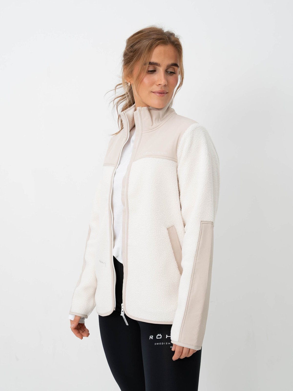 Röhnisch Phoebe Pile Jacket Peyote Beige