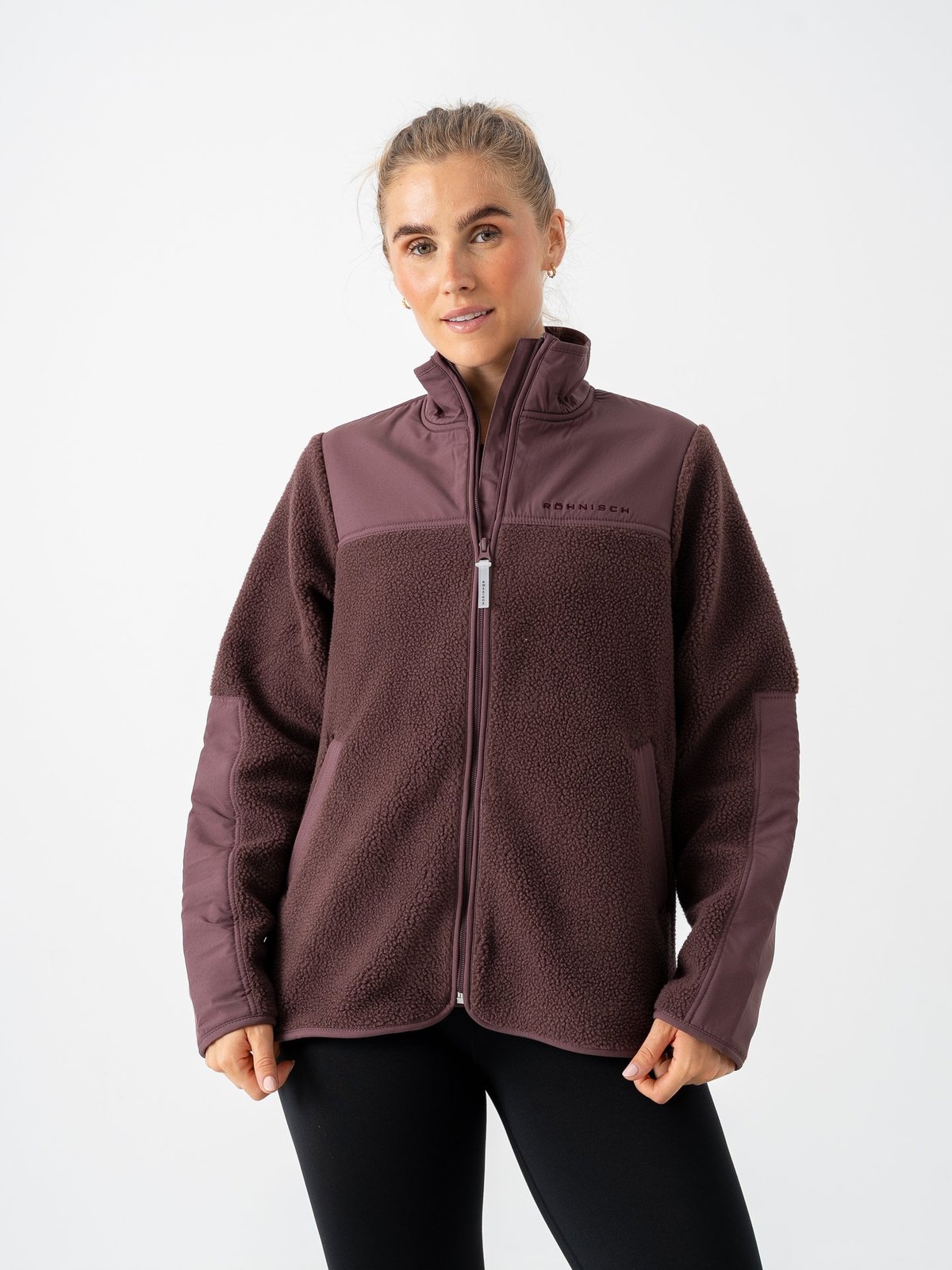 Röhnisch Phoebe Pile Jacket Huckleberry