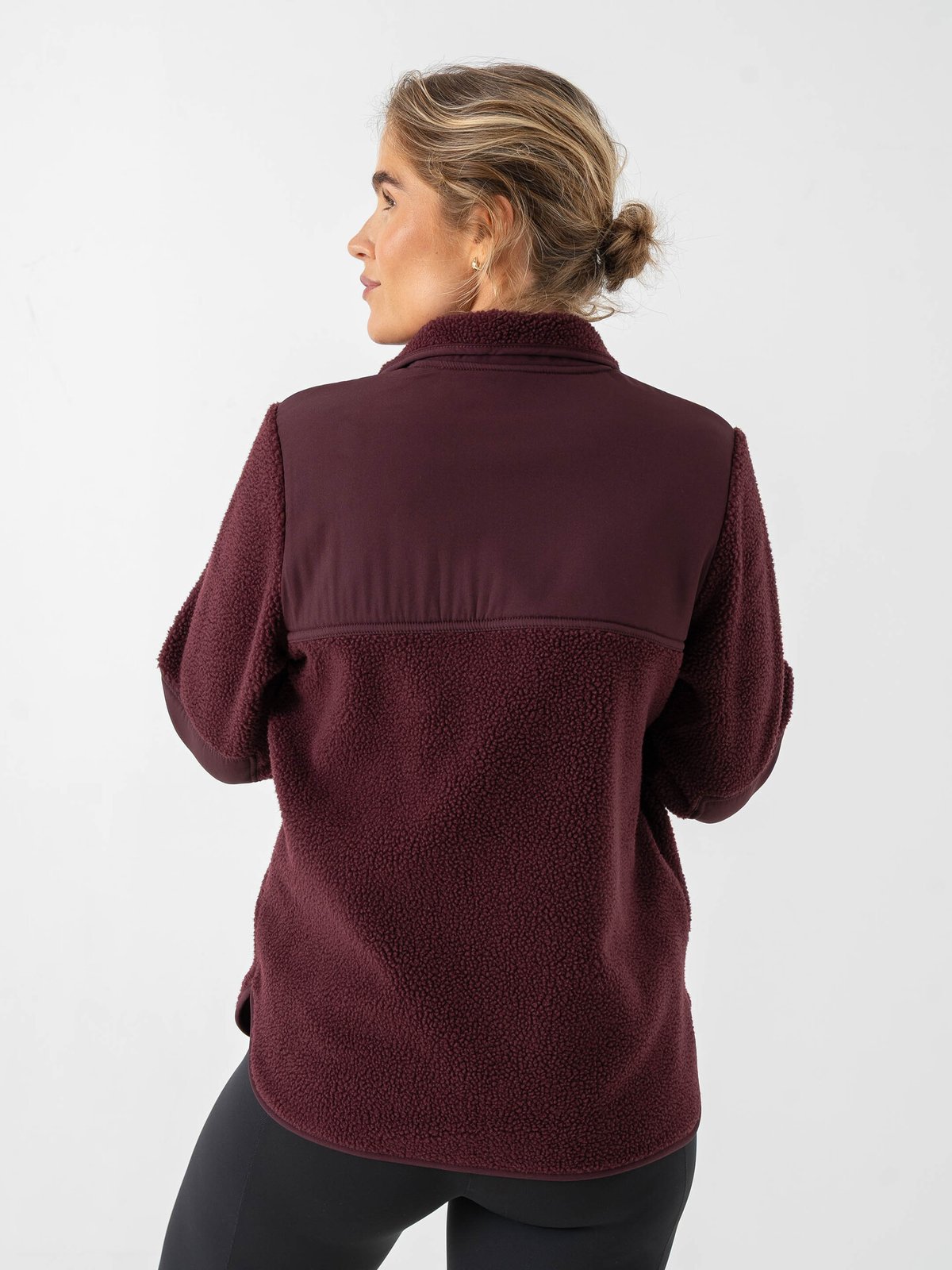 Röhnisch Phoebe Pile Jacket Burgunder