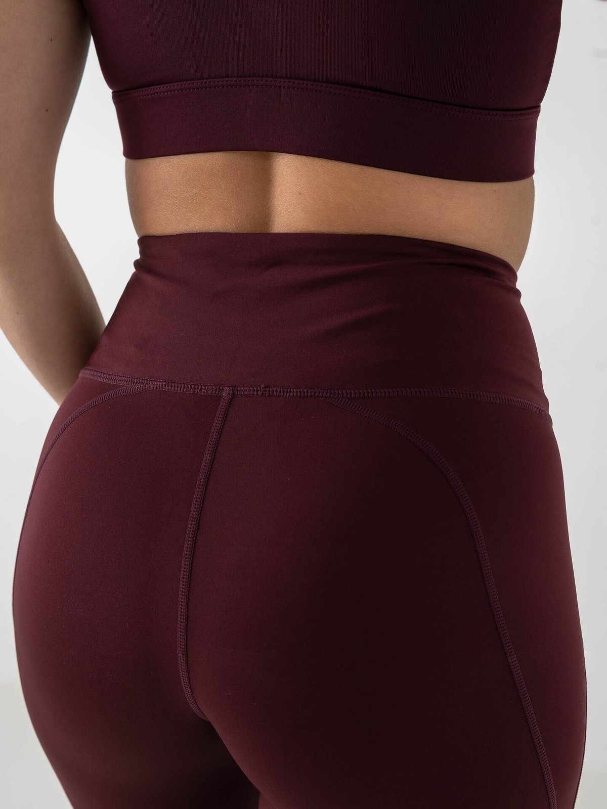 Röhnisch Flattering High Waist Pants Burgunder