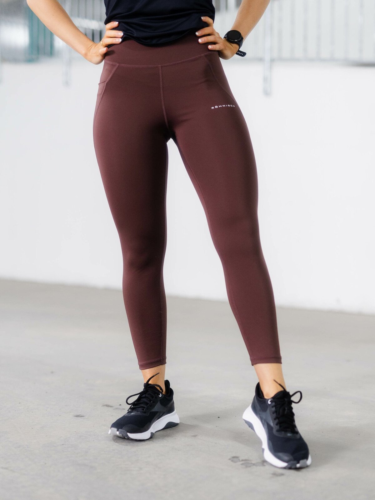 Röhnisch Flattering High Waist 7/8 Tights Deep Mahogney