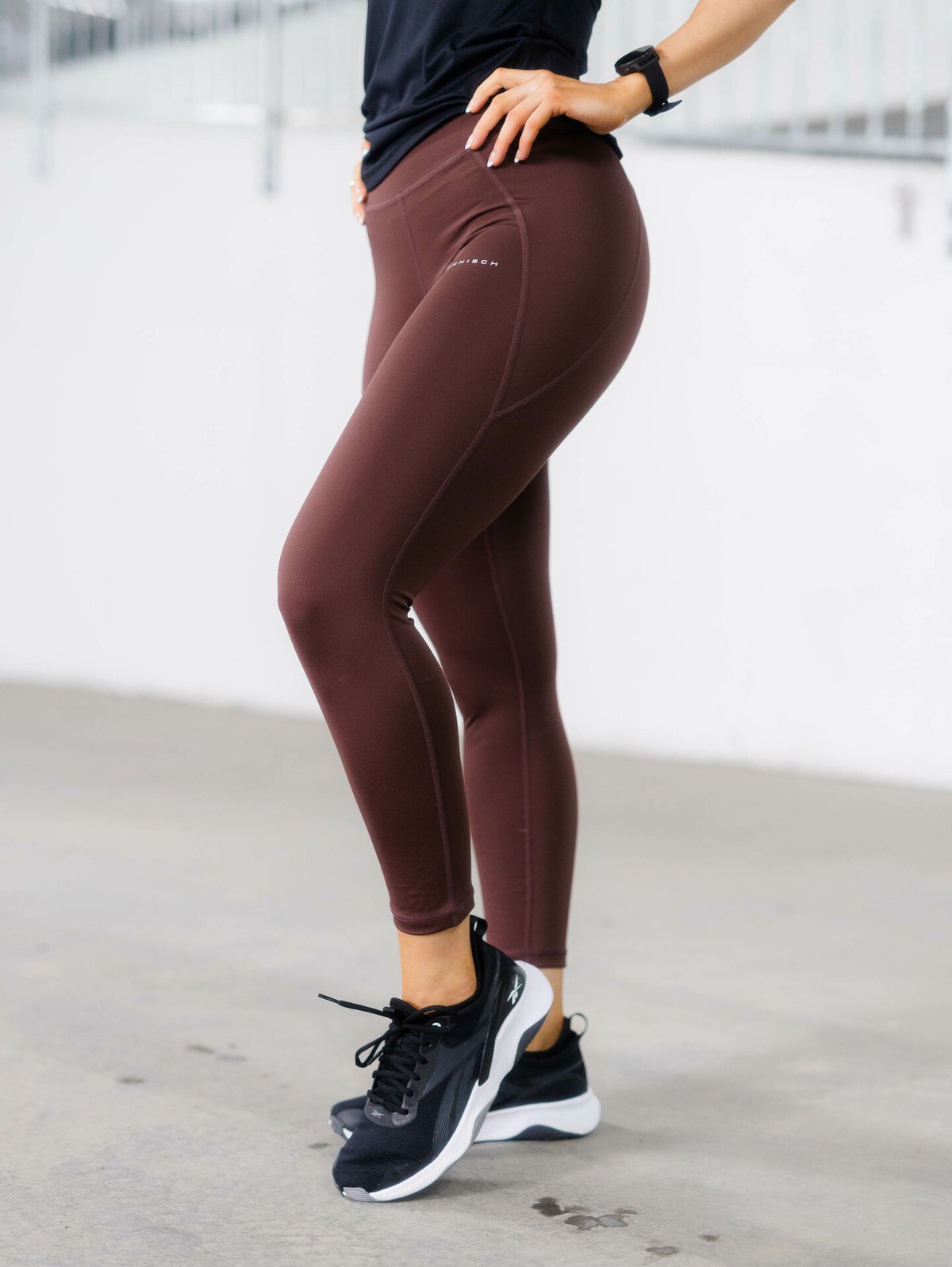 Röhnisch Flattering High Waist 7/8 Tights Deep Mahogney