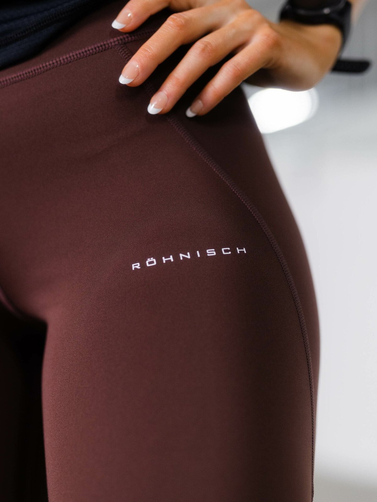 Röhnisch Flattering High Waist 7/8 Tights Deep Mahogney