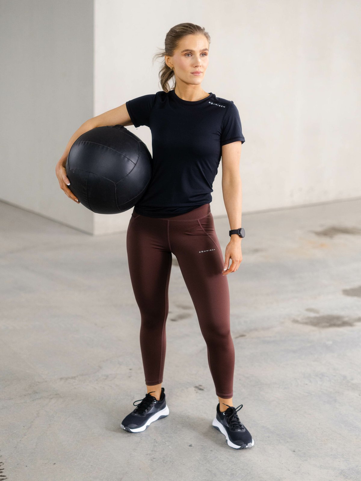 Röhnisch Flattering High Waist 7/8 Tights Deep Mahogney