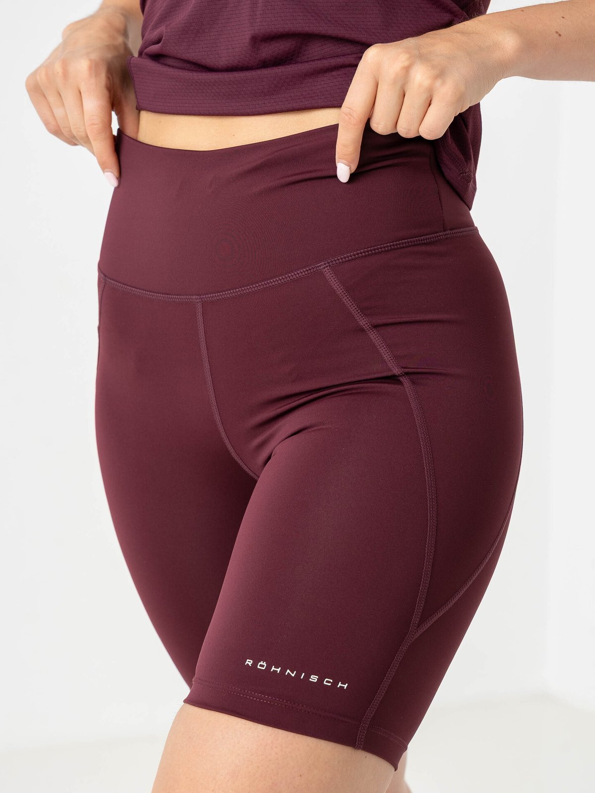 Röhnisch Flattering High Waist Bike tights Burgunder