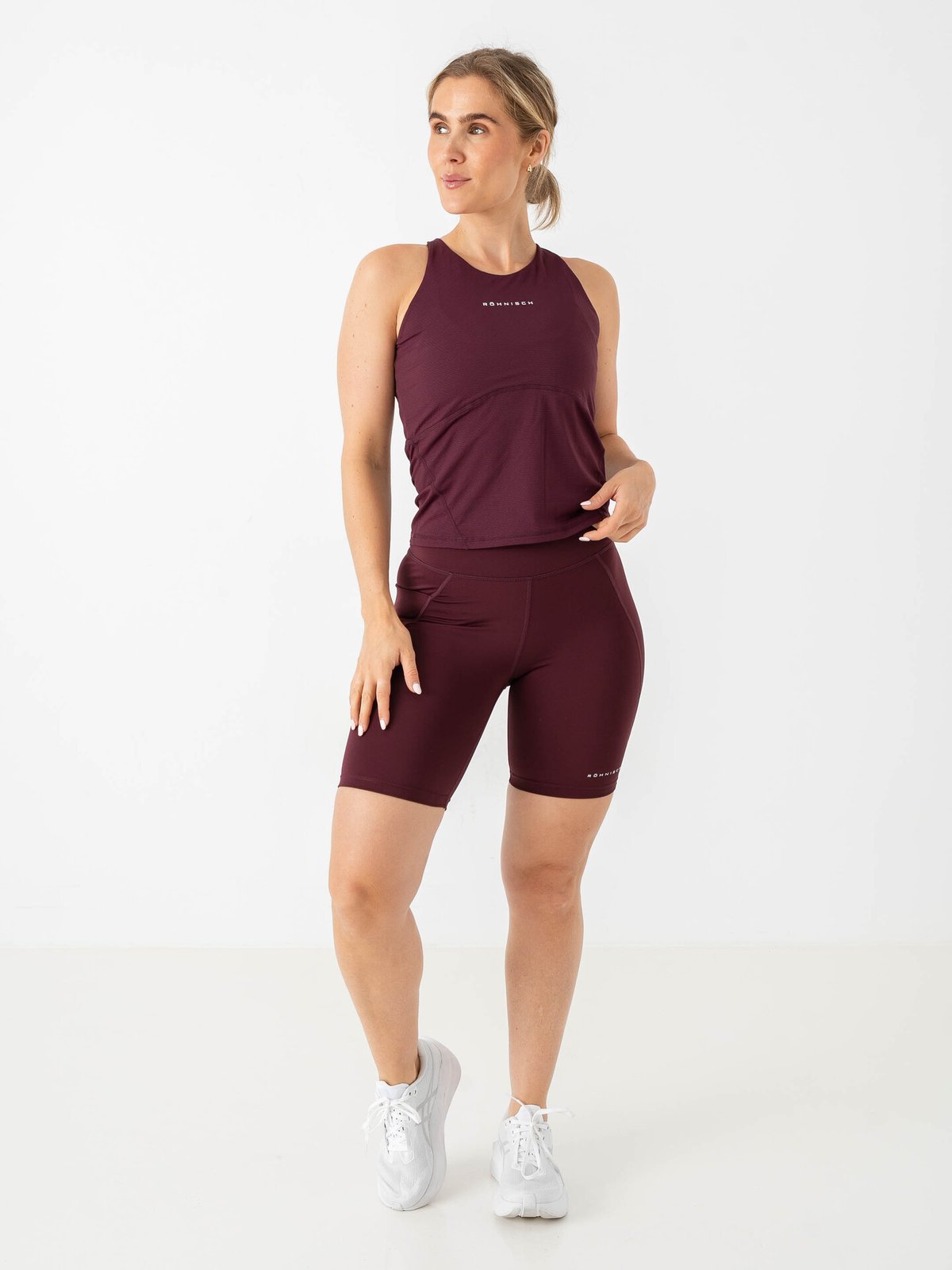 Röhnisch Flattering High Waist Bike tights Burgunder