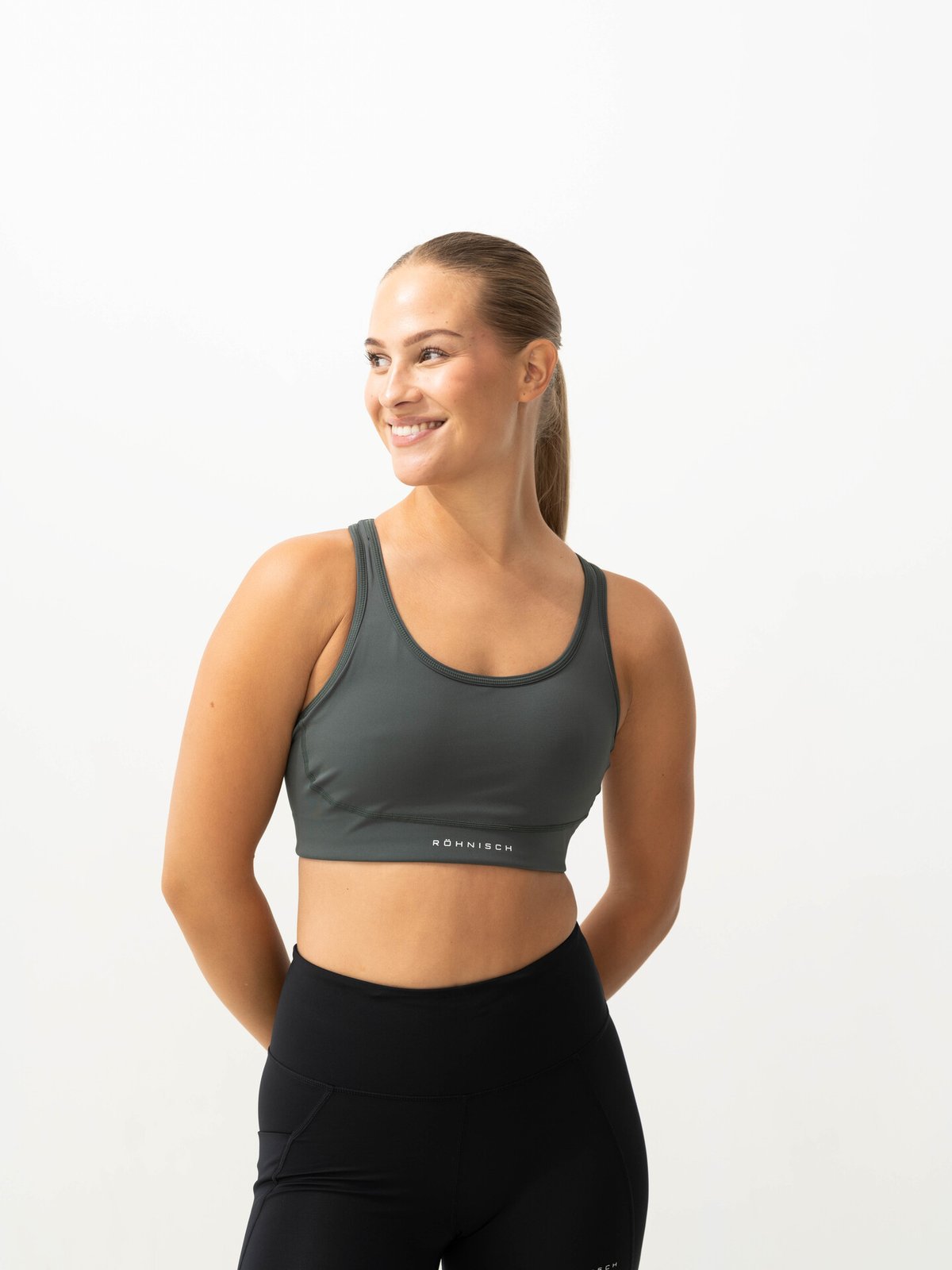 Röhnisch Flattering Sportsbra Dark Grey Melange
