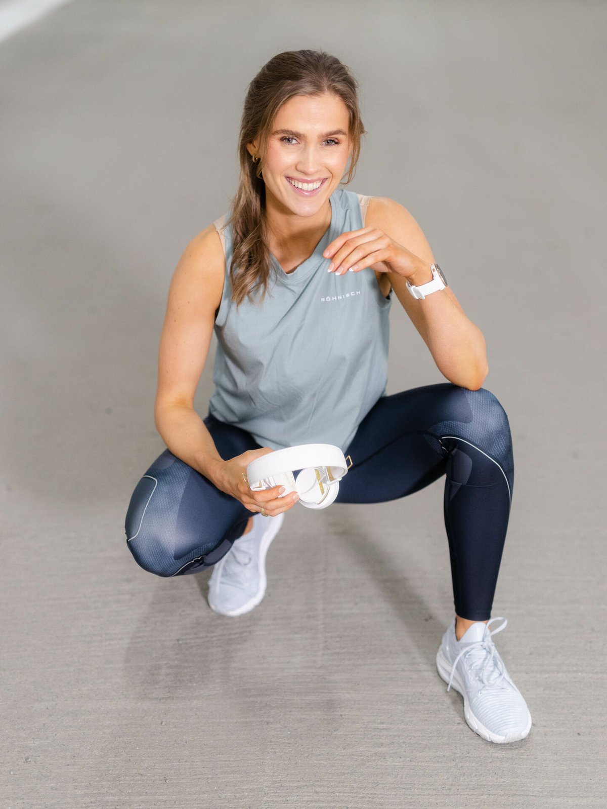 Röhnisch Shield Block Tights Black Mesh Print