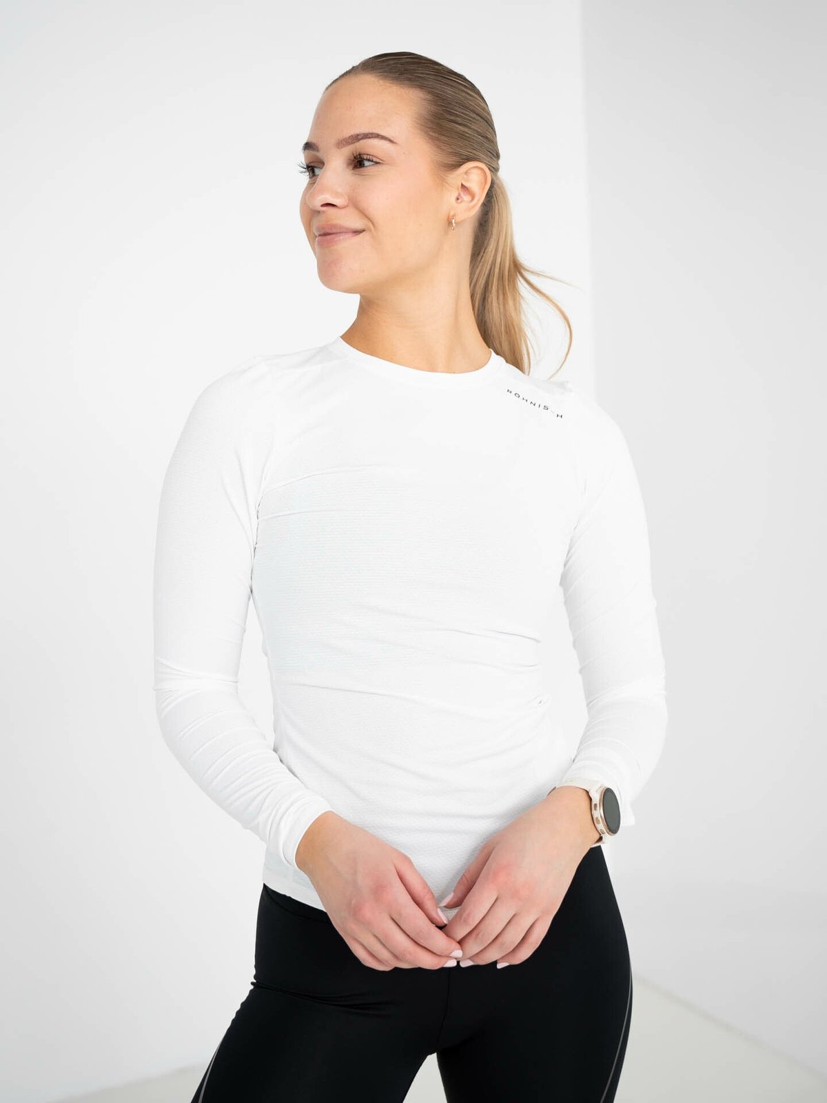 Röhnisch Jaquard Long Sleeve White