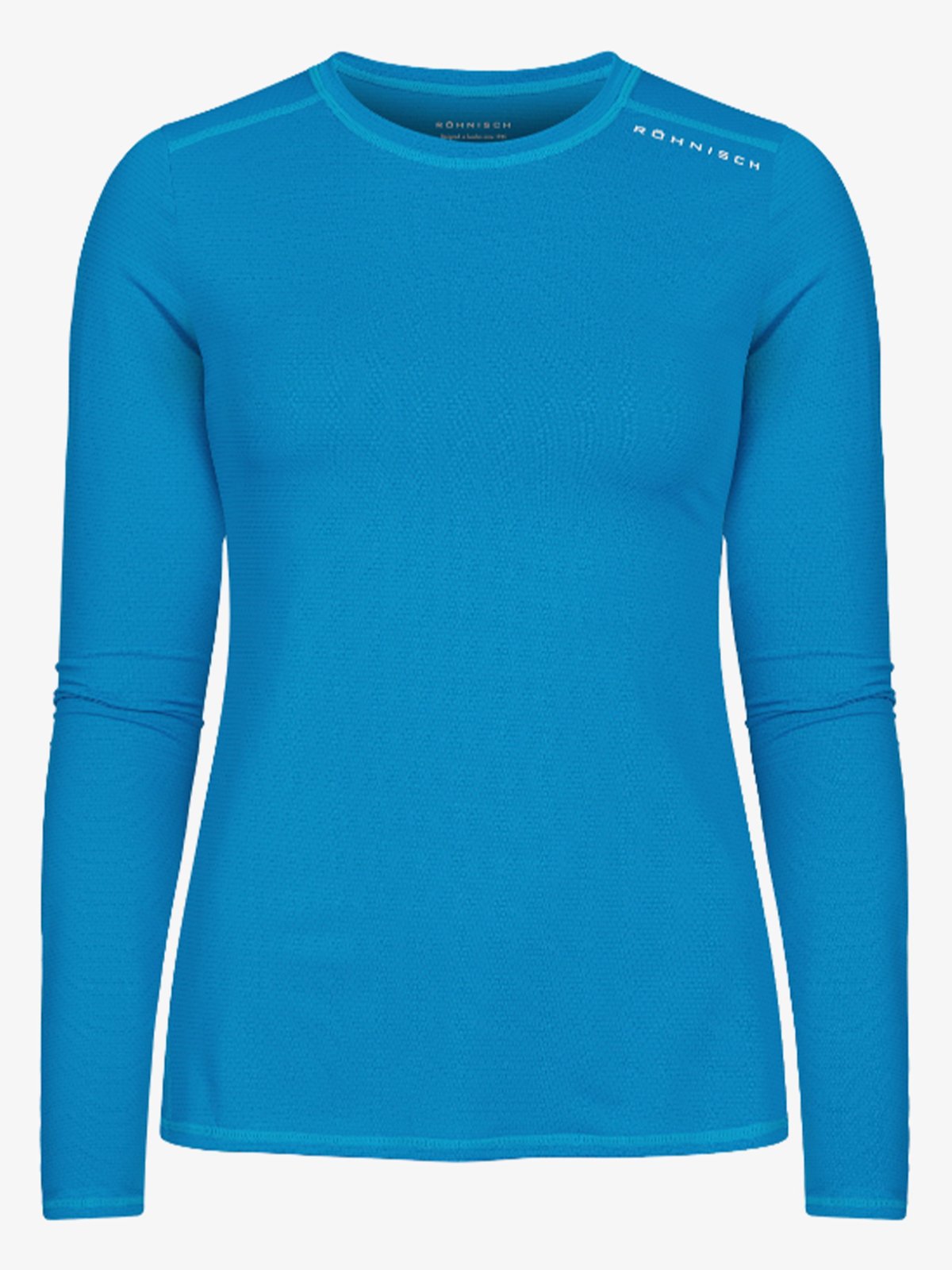 Röhnisch Jaquard Long Sleeve Blue Jewel