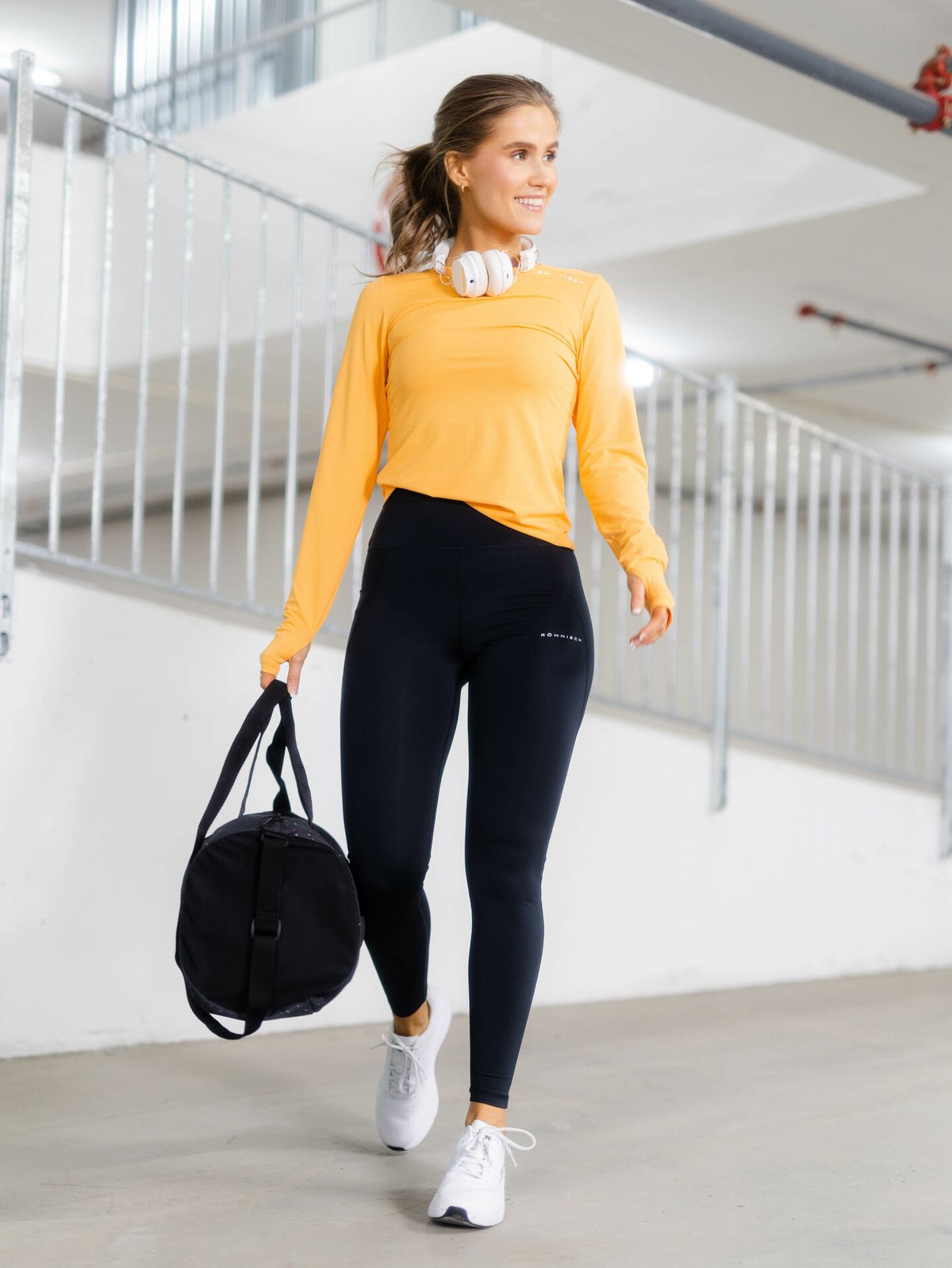 Röhnisch Jaquard Long Sleeve Blazing Orange