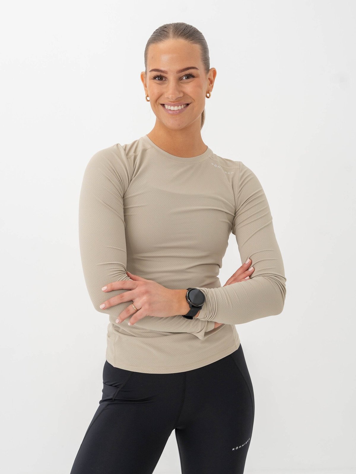 Röhnisch Jaquard Long Sleeve Agate Gray