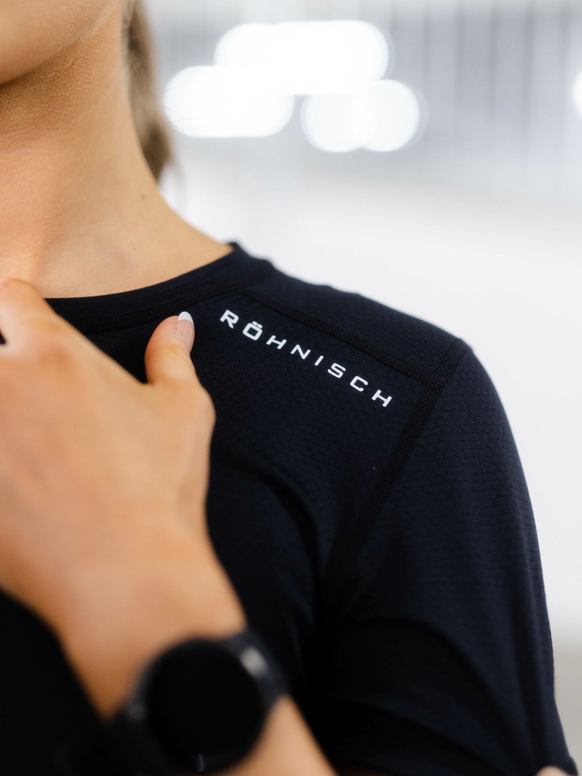 Röhnisch Jacquard Tee Black