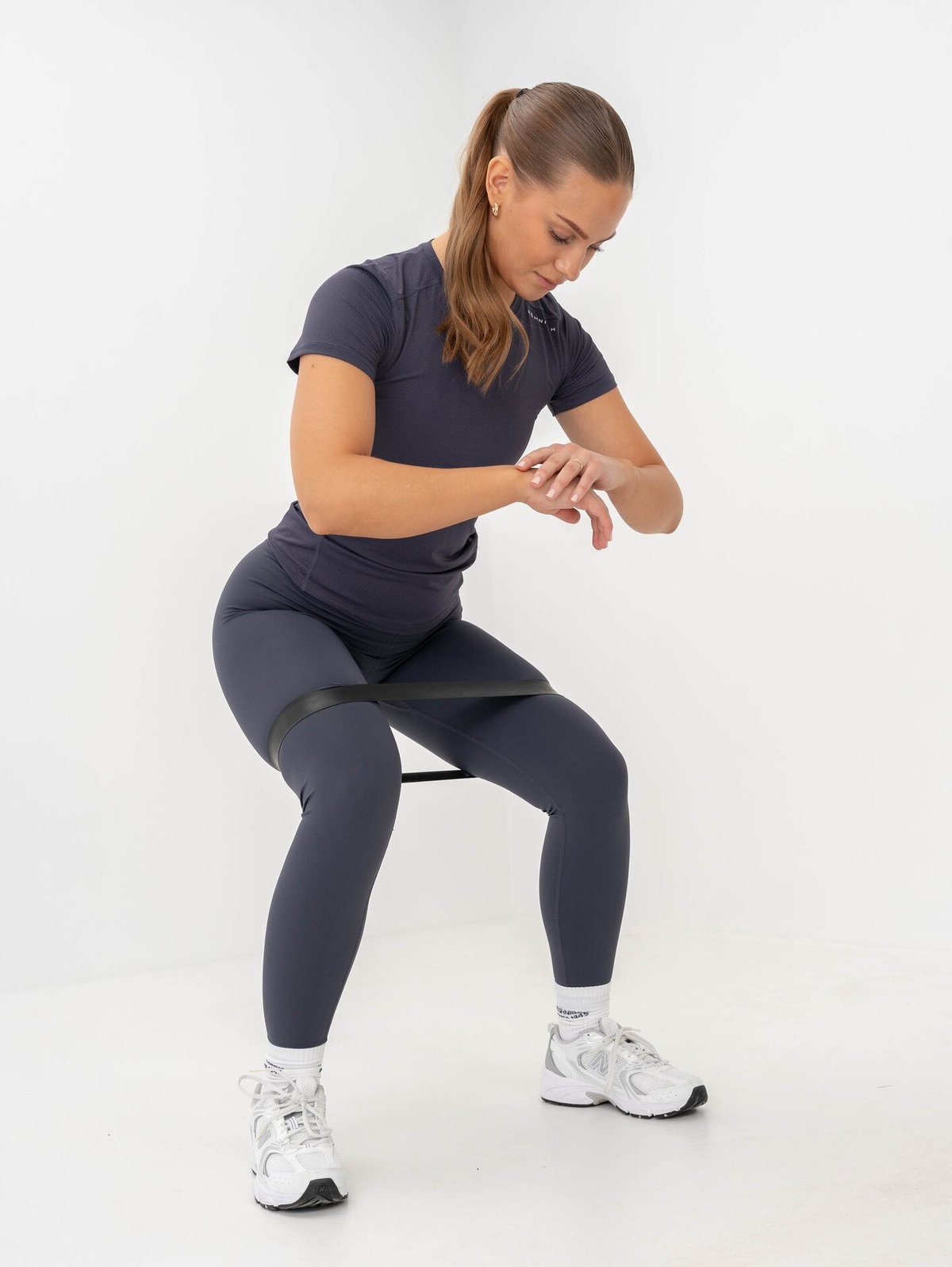 Röhnisch Jacquard Tee Dk Grey Plum