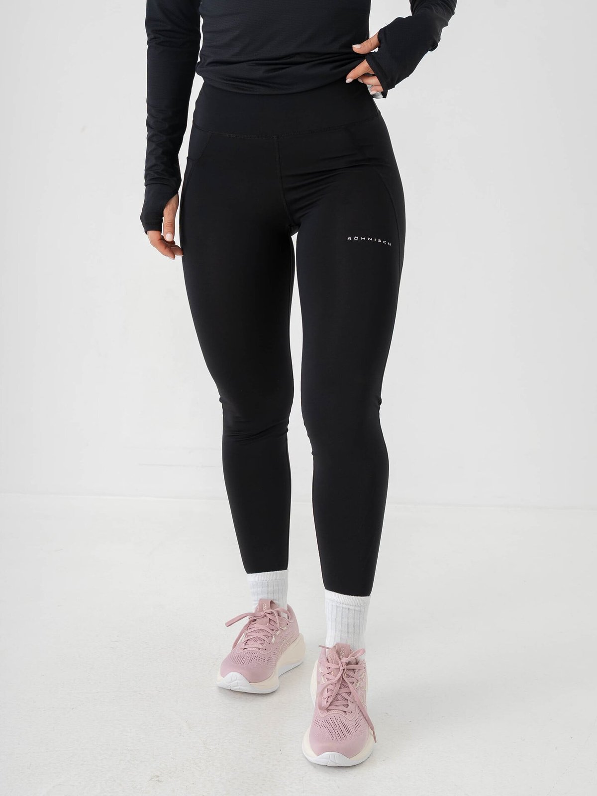 Röhnisch Flattering Curved High Waist Tights Black