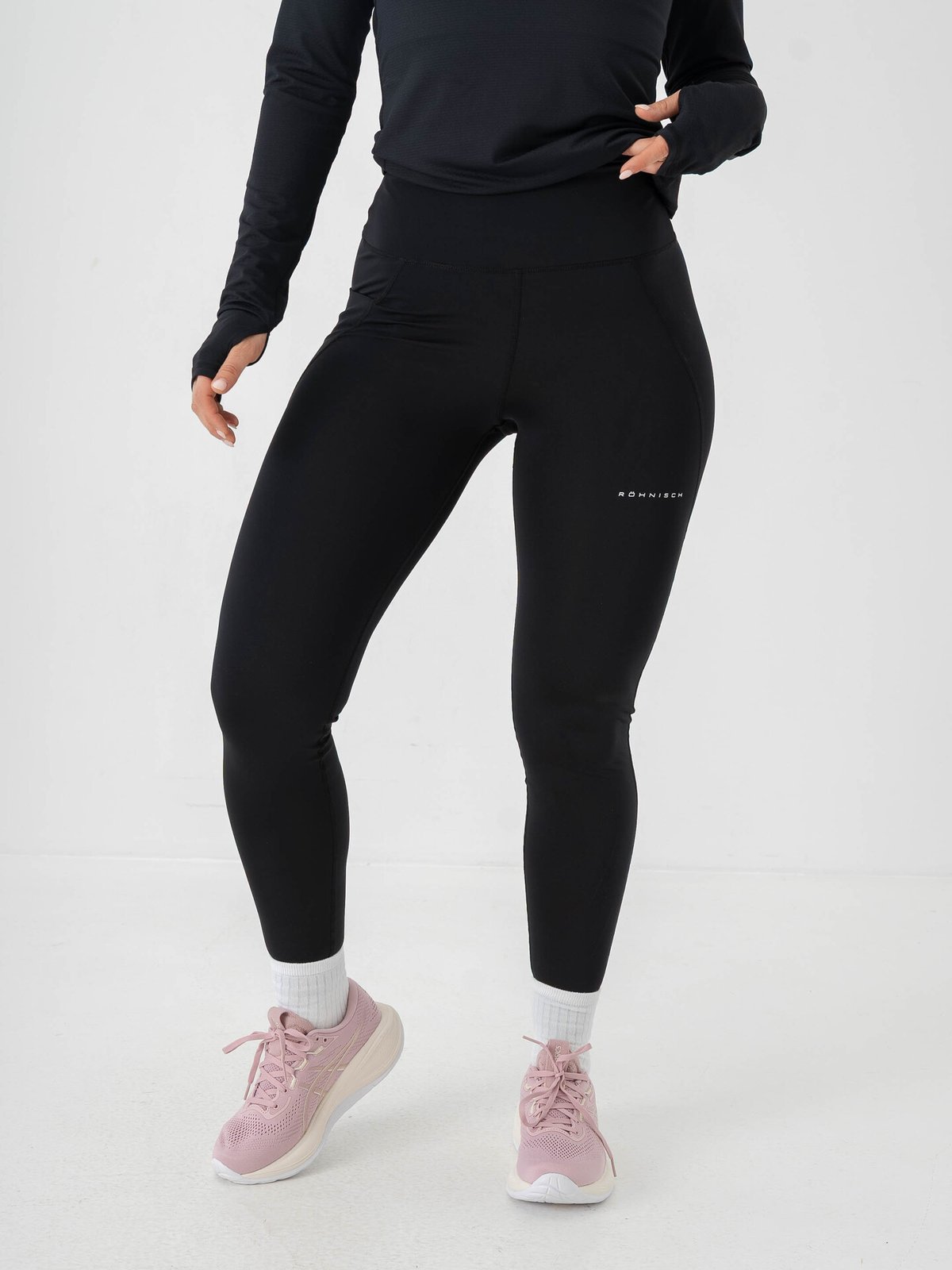 Röhnisch Flattering Curved High Waist Tights Black