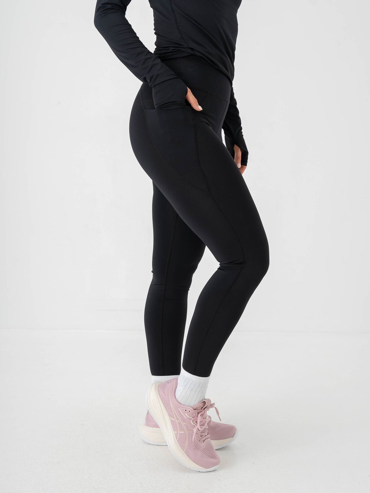 Röhnisch Flattering Curved High Waist Tights Black