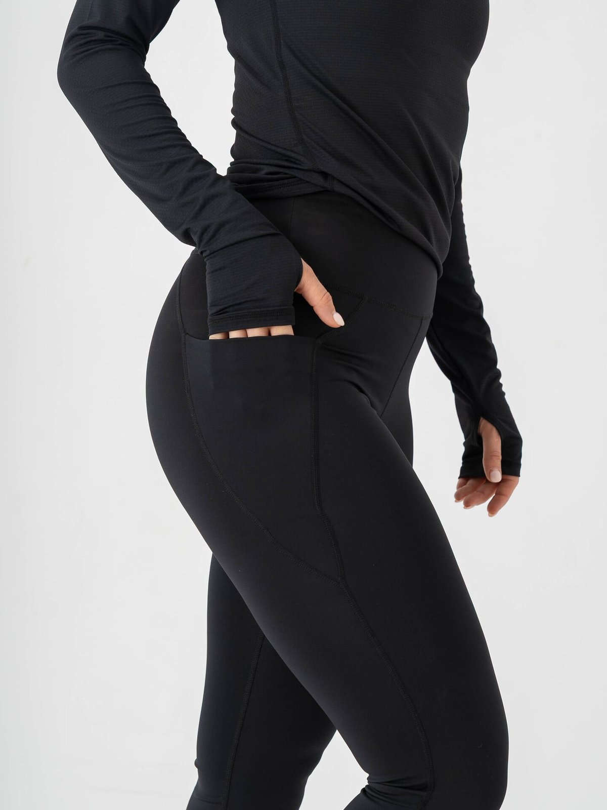 Röhnisch Flattering Curved High Waist Tights Black