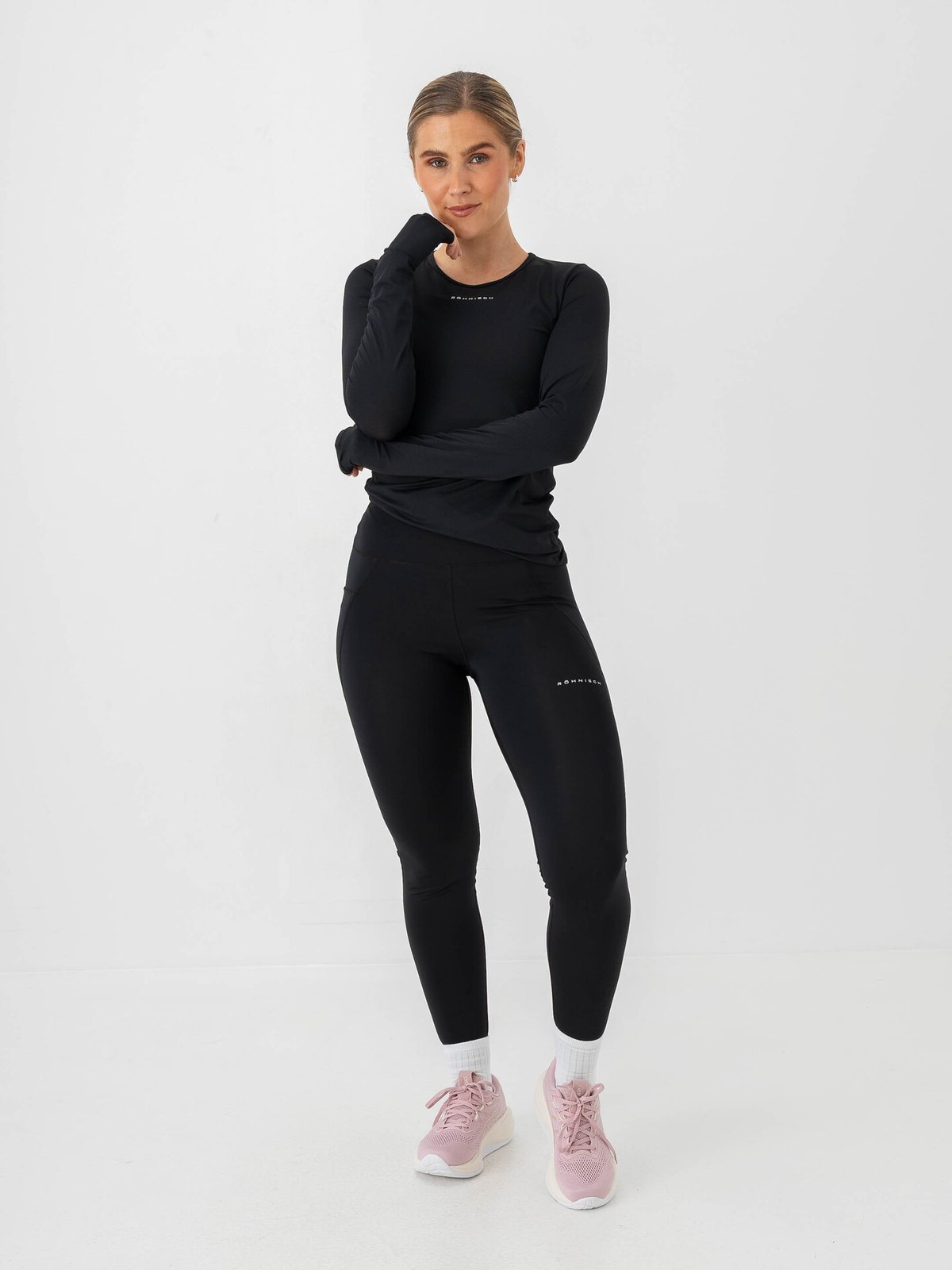 Röhnisch Flattering Curved High Waist Tights Black
