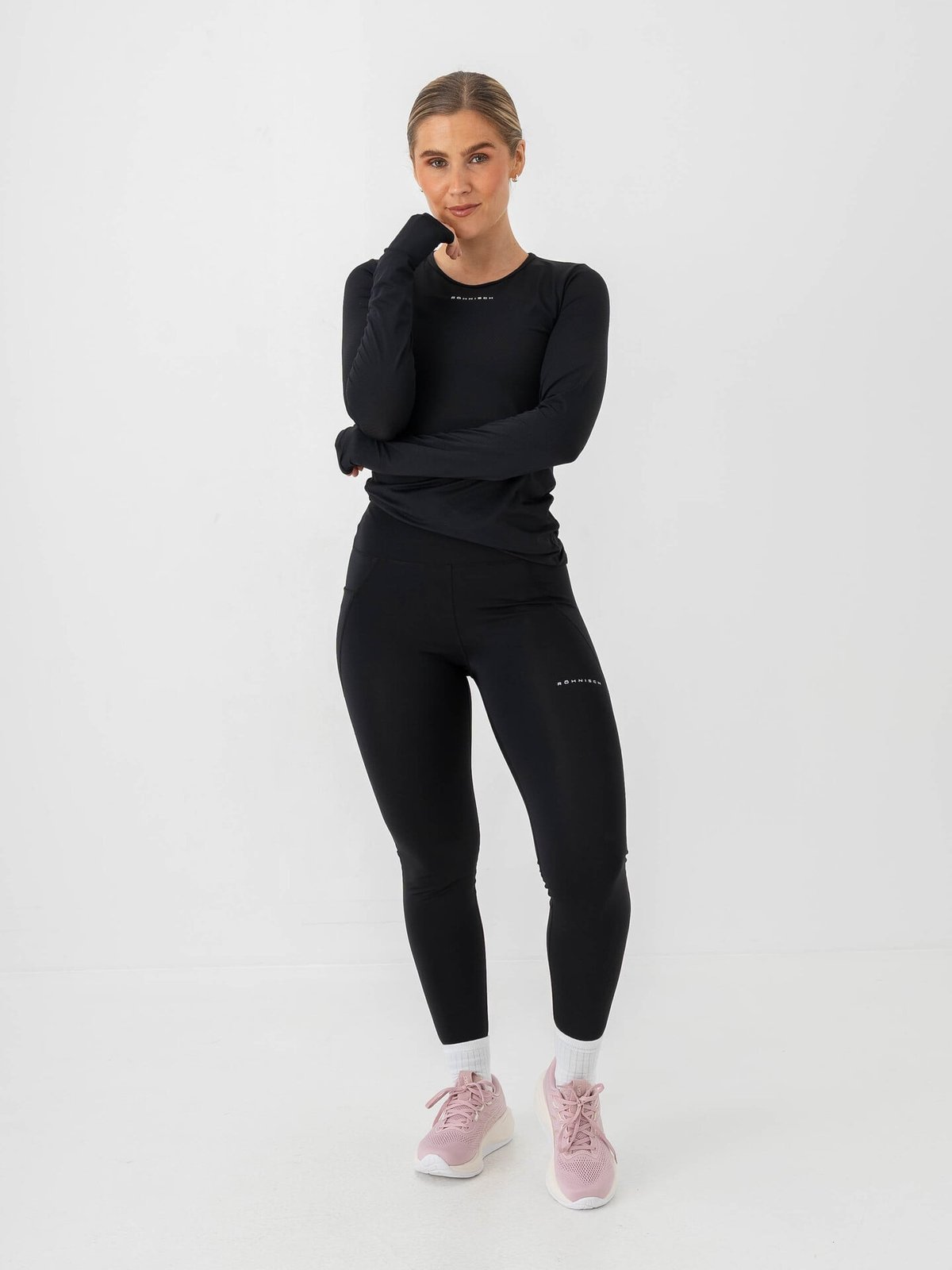 Röhnisch Flattering Curved High Waist Tights Black