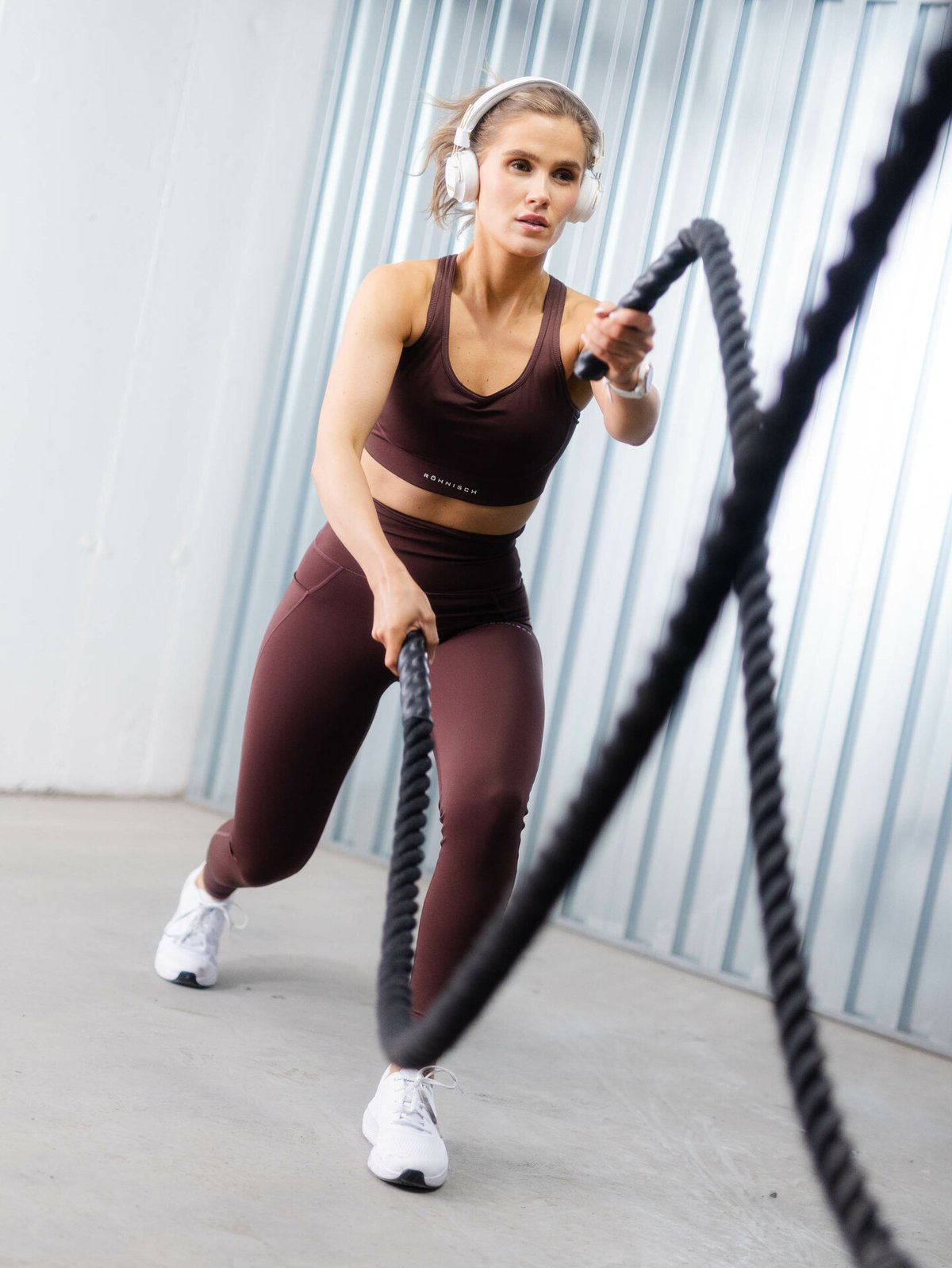 Röhnisch Flattering Curved High Waist Tights Deep Mahogney