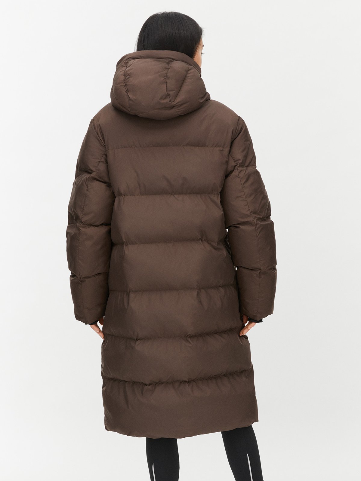 Röhnisch Reign Hood Coat Seal Brown