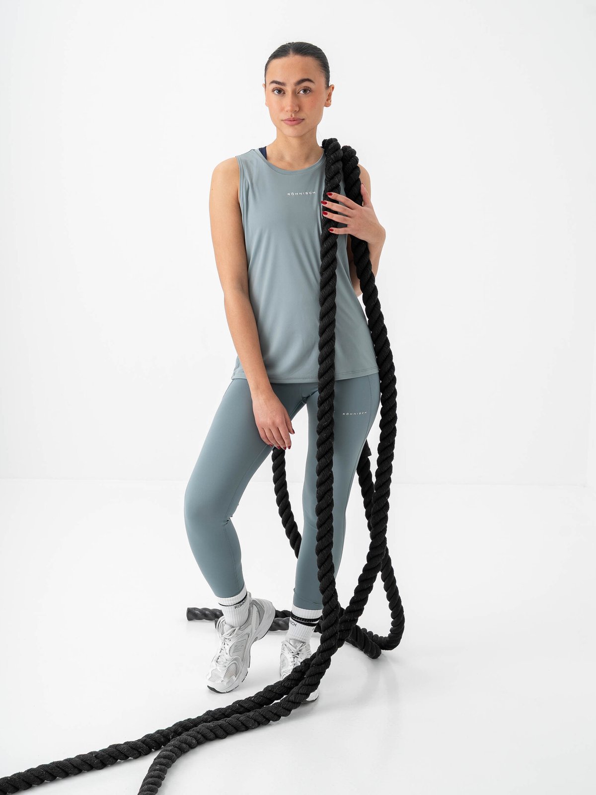 Röhnisch Flattering High Waist Tights Stormy Sea